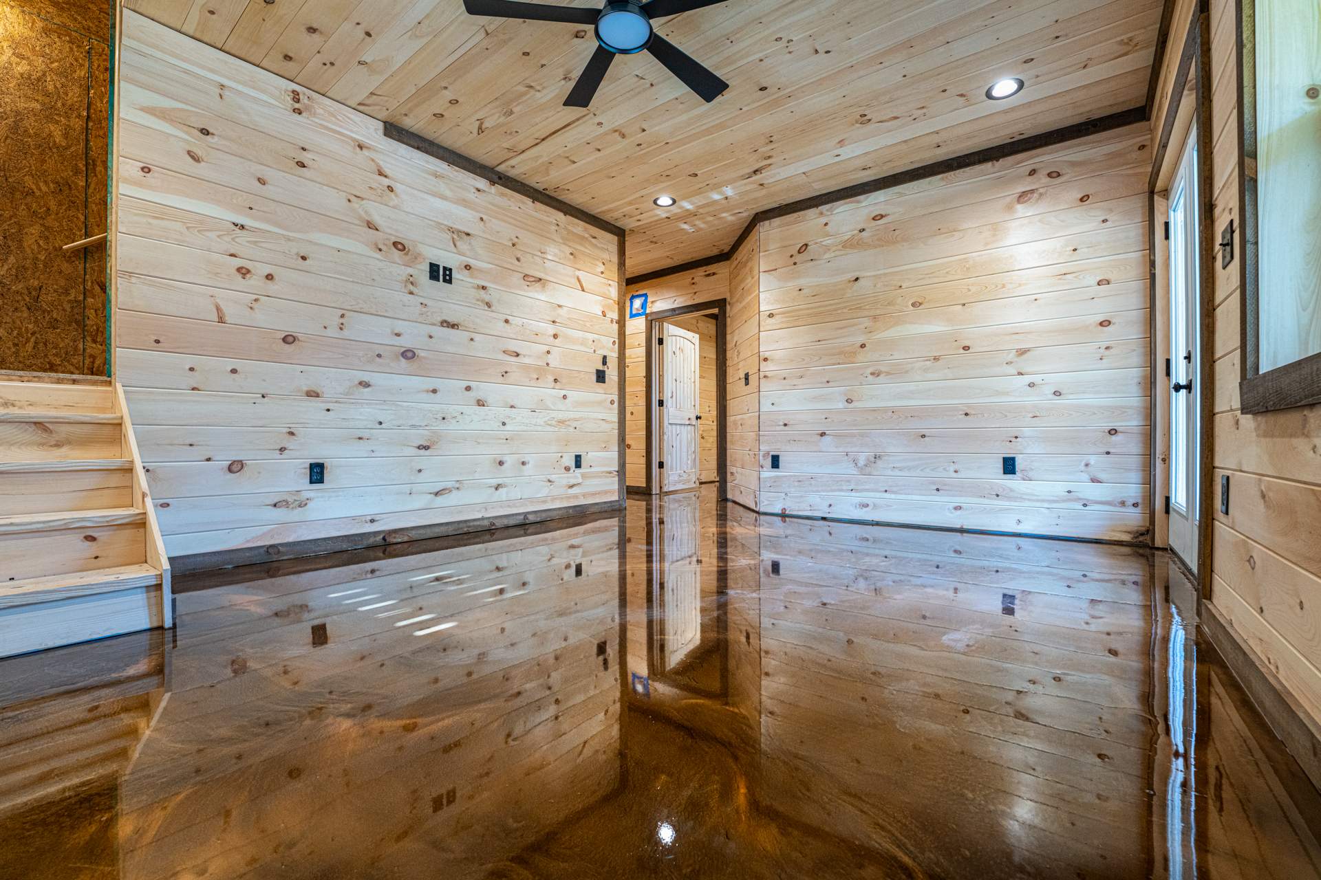Stunning Metallic Epoxy Basement Installation in Morganton, GA by Elite Floor Solutions
