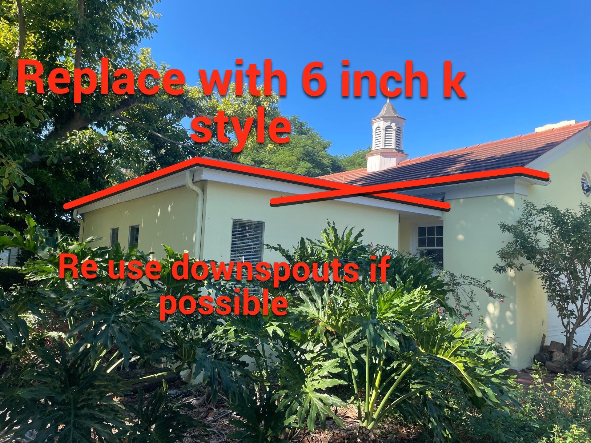 White Gutters Repair and Installation in Sarasota FL by Gutter Professors