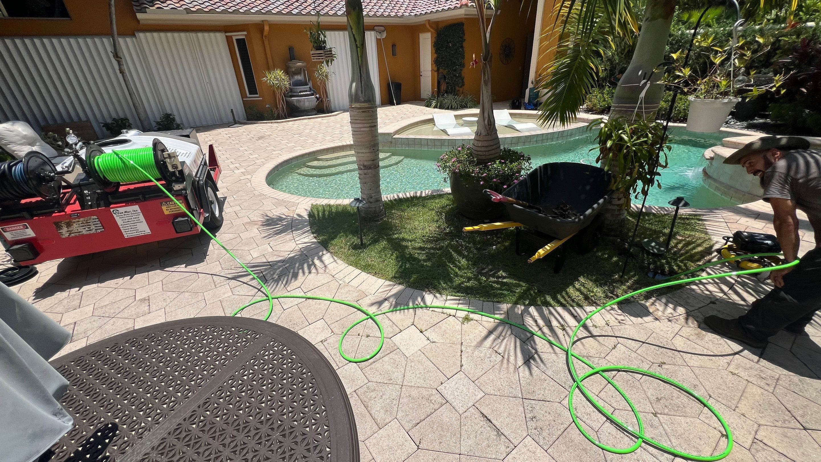 Residential Stormwater Gutter Drain System Maintenance by APS Power & Water