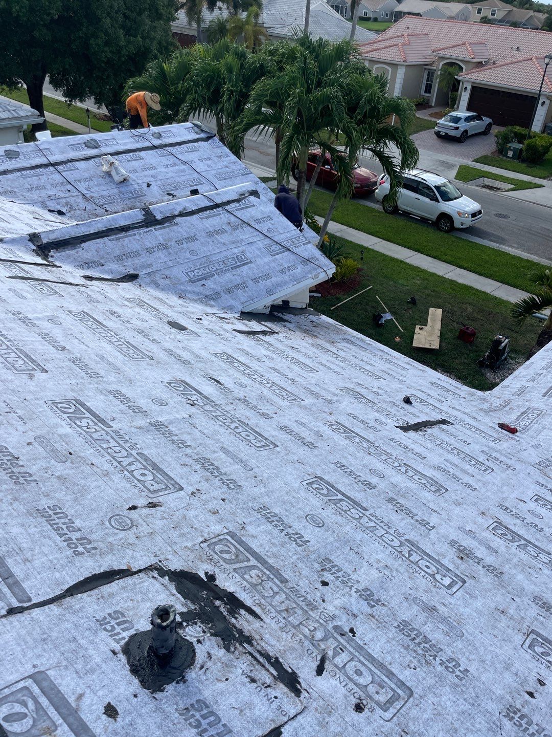 Residential Roofing Installation using Eagle Roofing Tile by BLUES BROTHERS ROOFING