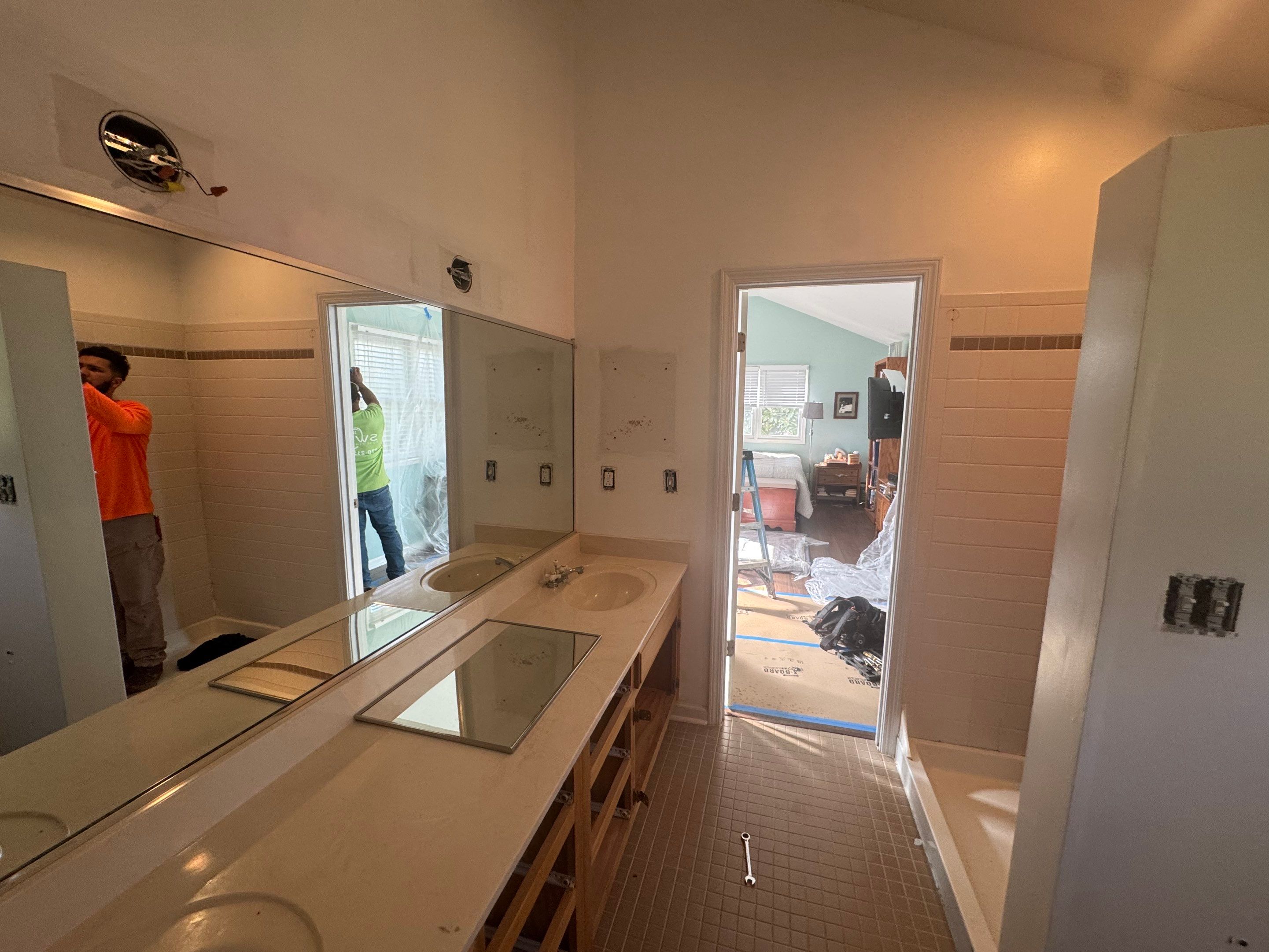 Modern Bathroom Remodeling in Decatur With Custom Tile Shower by Swift Home Renovations