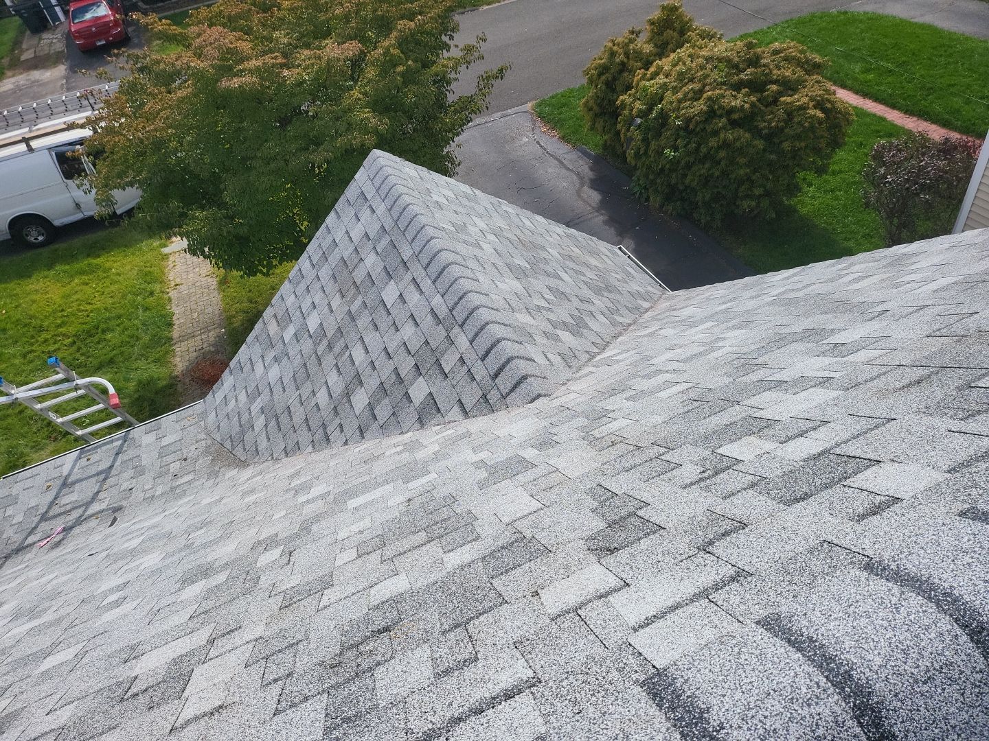 Residential Roofing Installation using Owens Corning TruDefinition Sierra Gray by A Plus Exterior