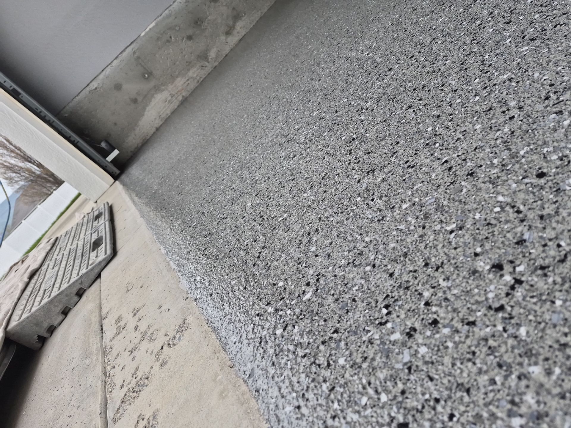 Slate Hybrid Polyurea Garage Floor Coating in Lewiston by Croc Coatings, LLC