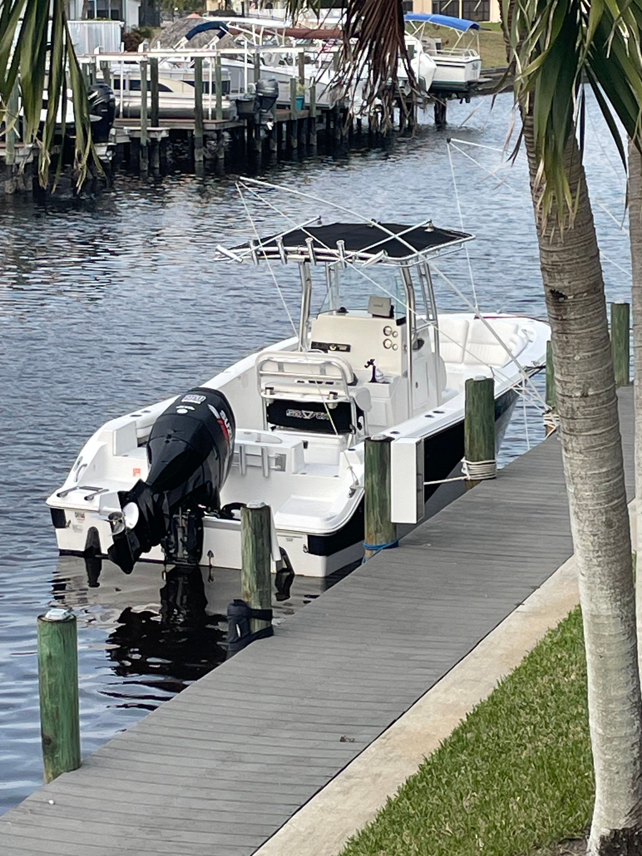 Project in Cape Coral by Florida Hull Cleaning 