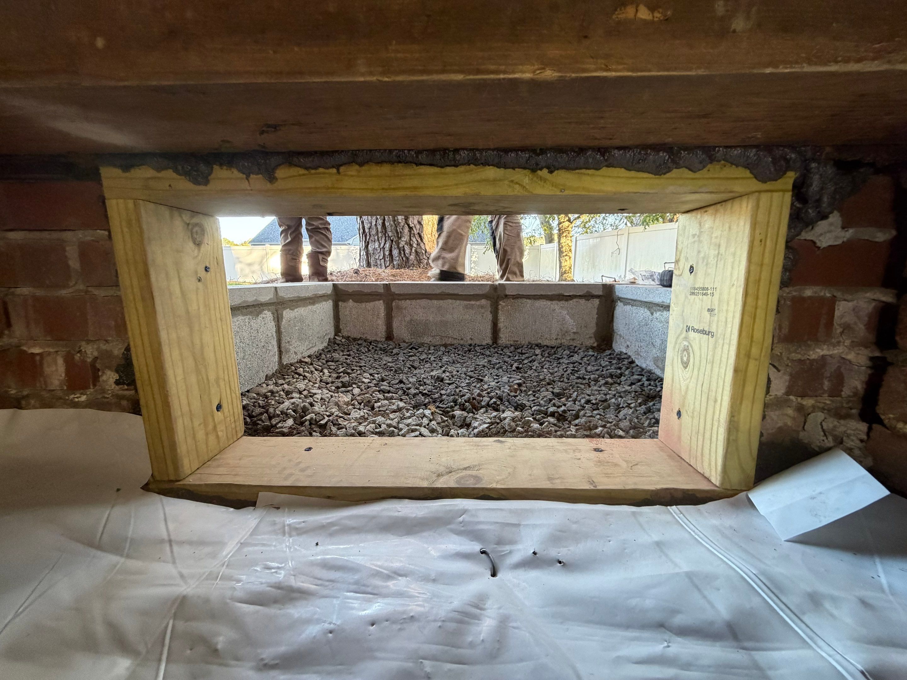 Project in Portsmouth by Patriot Crawl Space Repairs