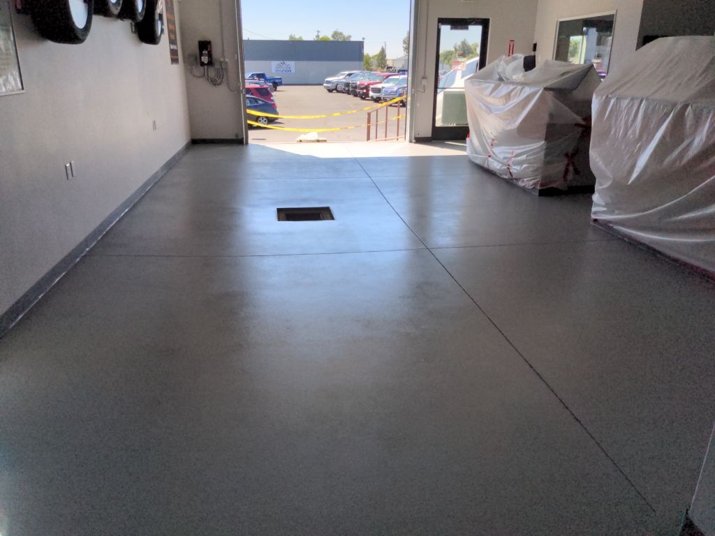 Commercial Floor Transformation using Penntek Shop Floor System by Croc Coatings, LLC