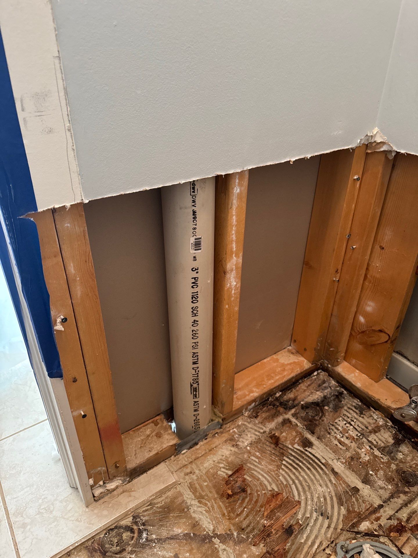 Shower Pan Leak by Chicagoland Water Medics