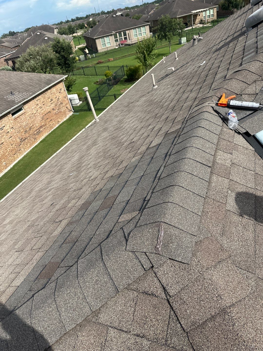 Hail Damage using Owen's Corning Duration (Lifetime) Shingles by Roof Repair Company