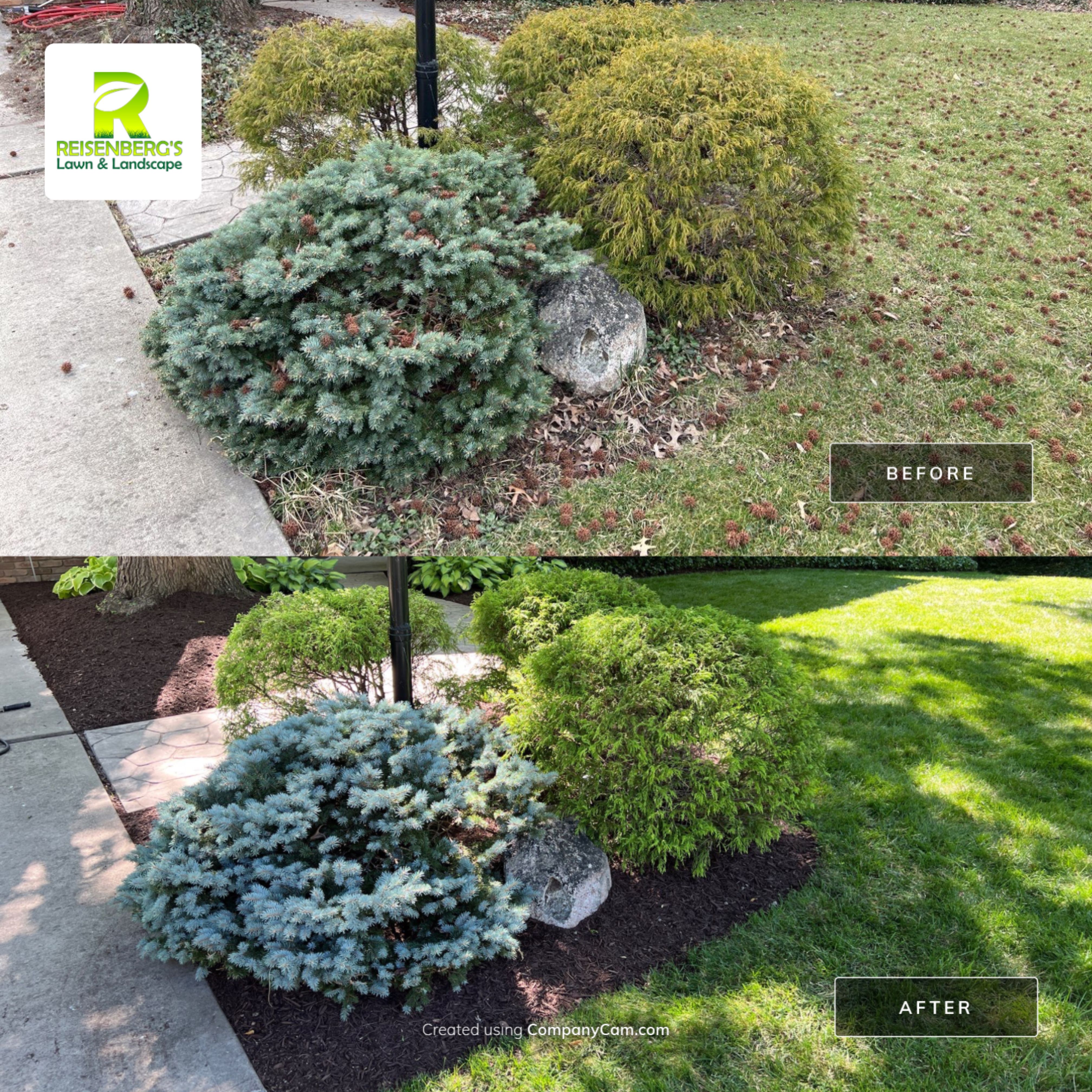 Spring Clean Up, Edge, Prune & Mulch by Reisenberg’s Lawn & Landscape, LLC