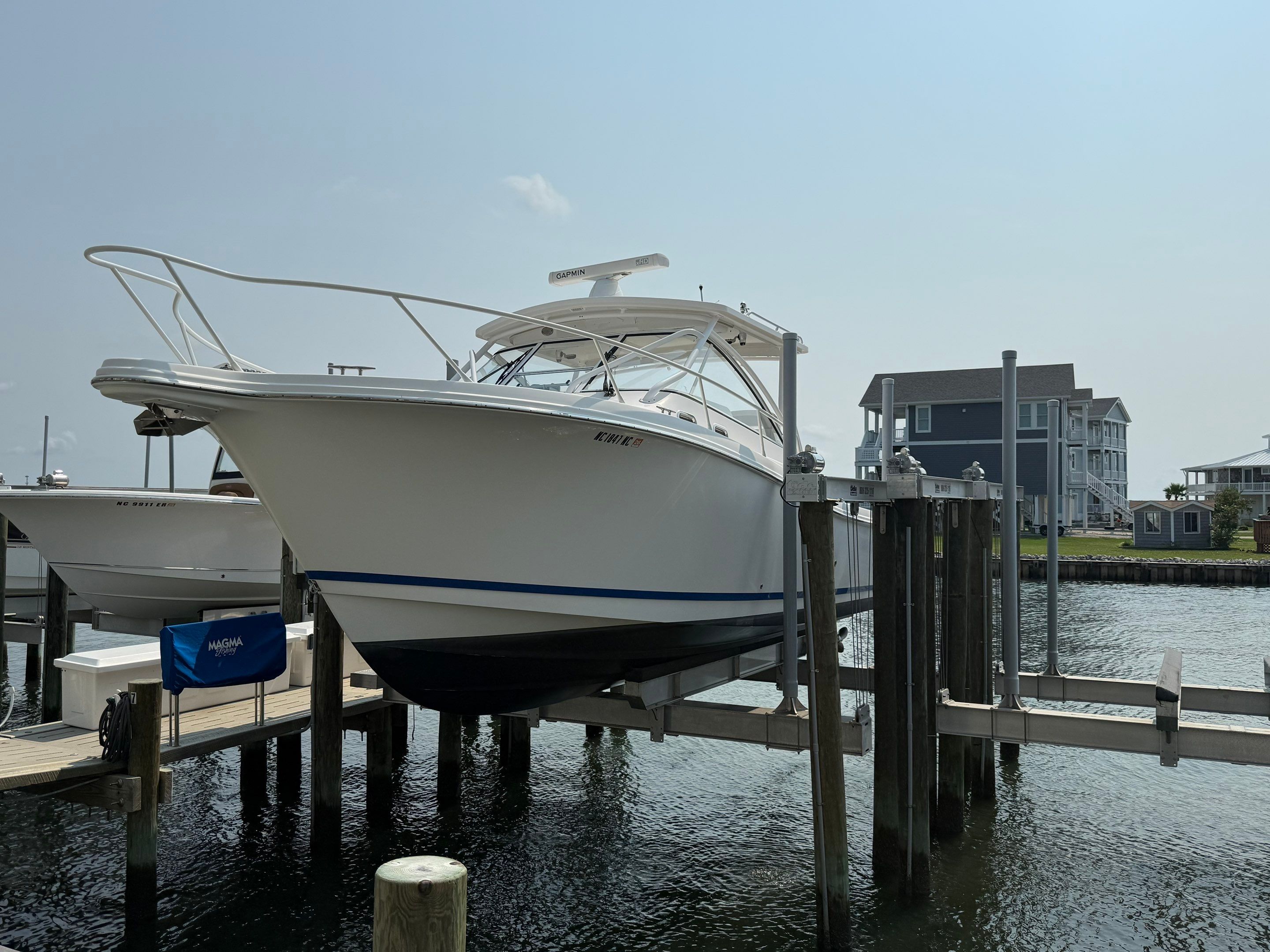 Boat Lift Setup & Adjustment for New Boat