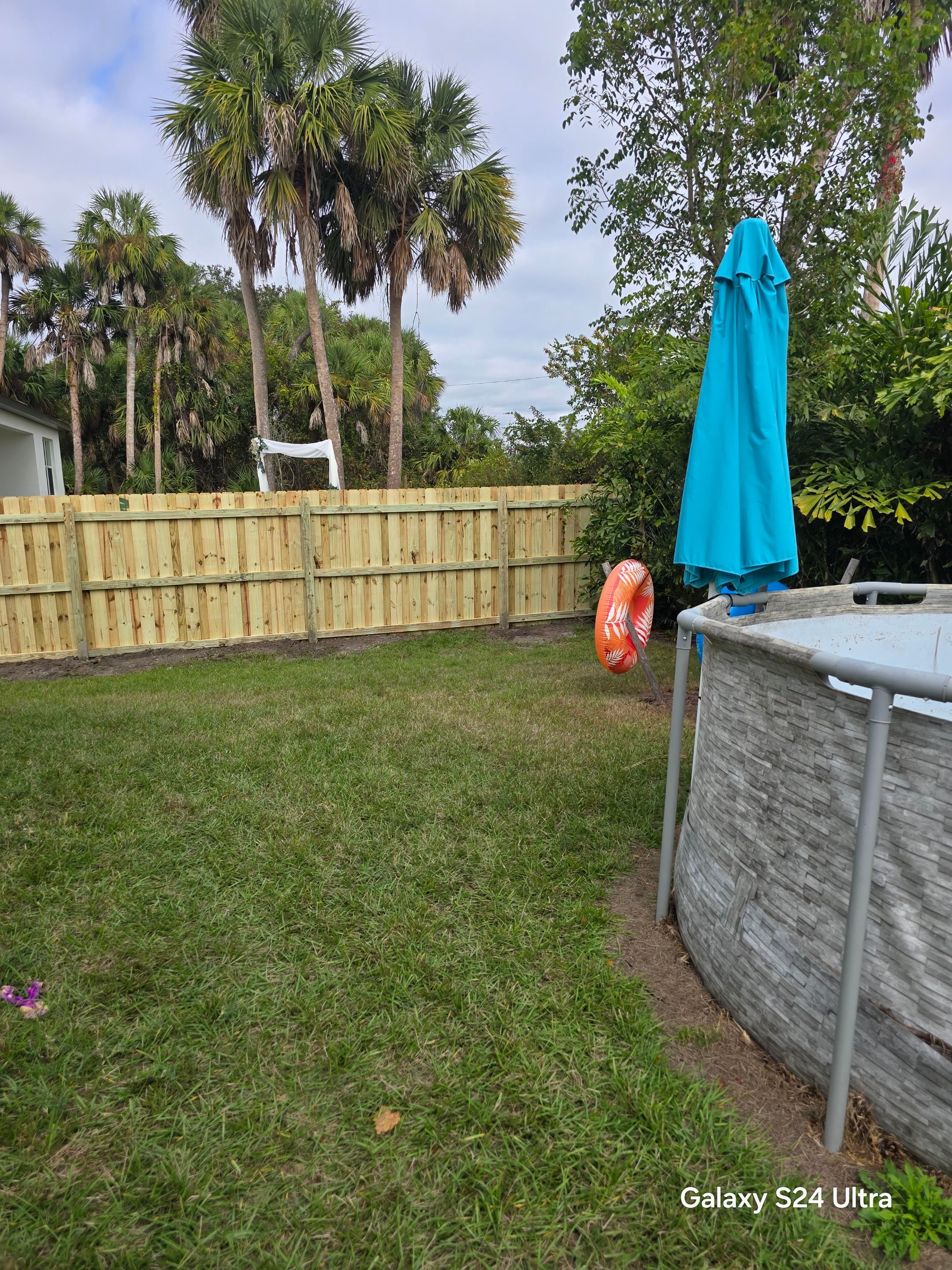 Wood Fence Install in North Port by True Fence LLC