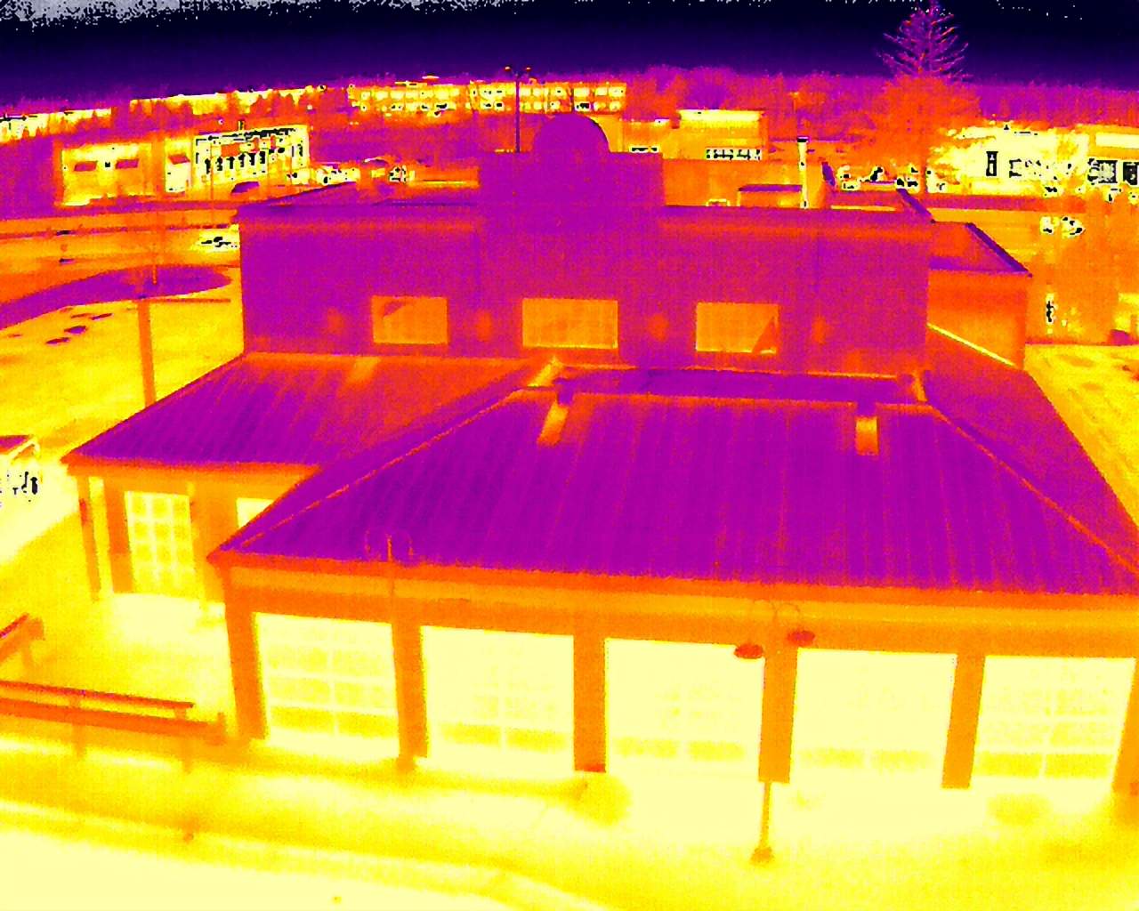 Commercial Roofing Inspection using Thermal Imaging Drone  by Stendahl Services