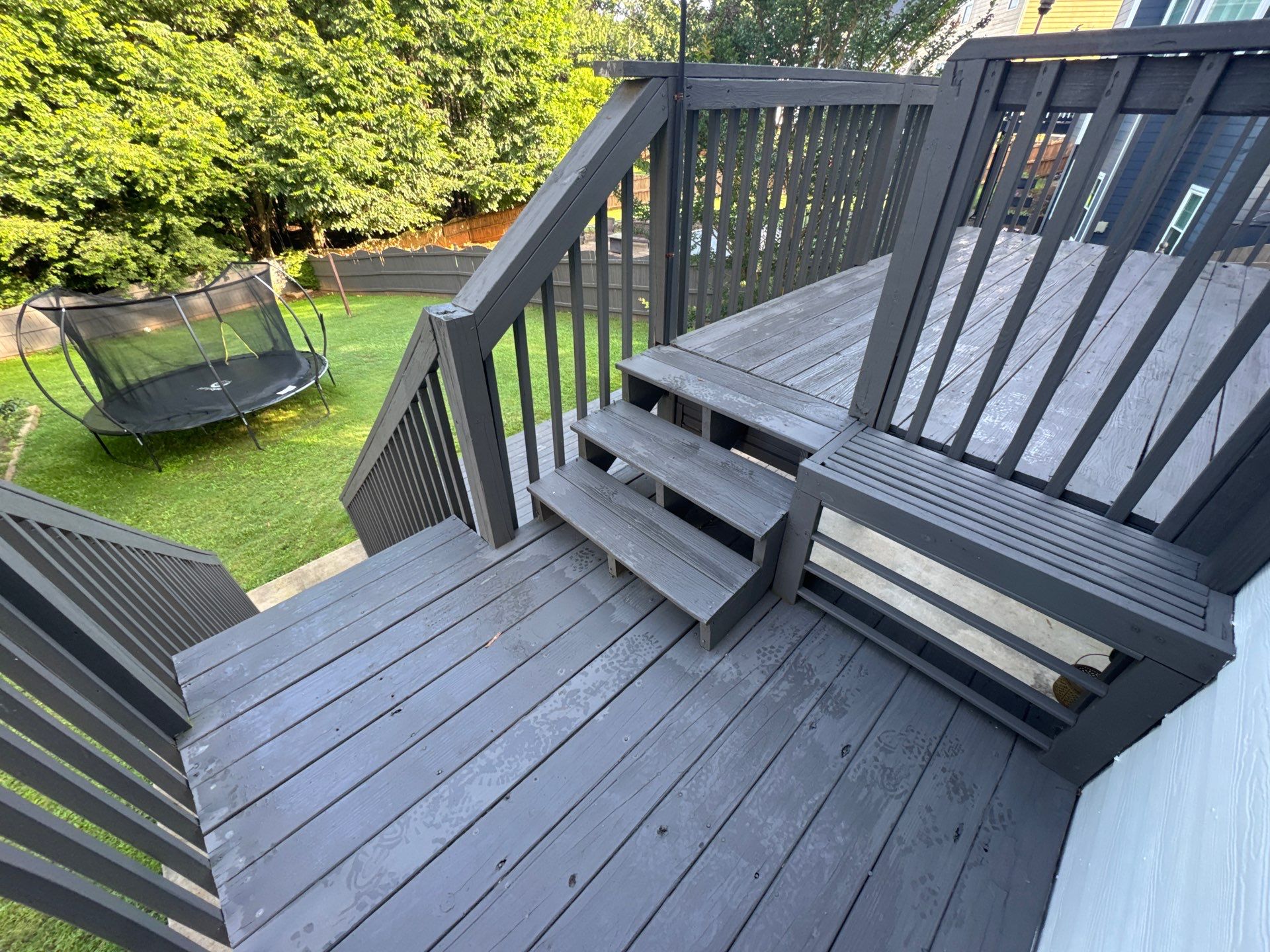 Multi-Level Composite Deck and Porch Renovation in Kennesaw by Swift Home Renovations