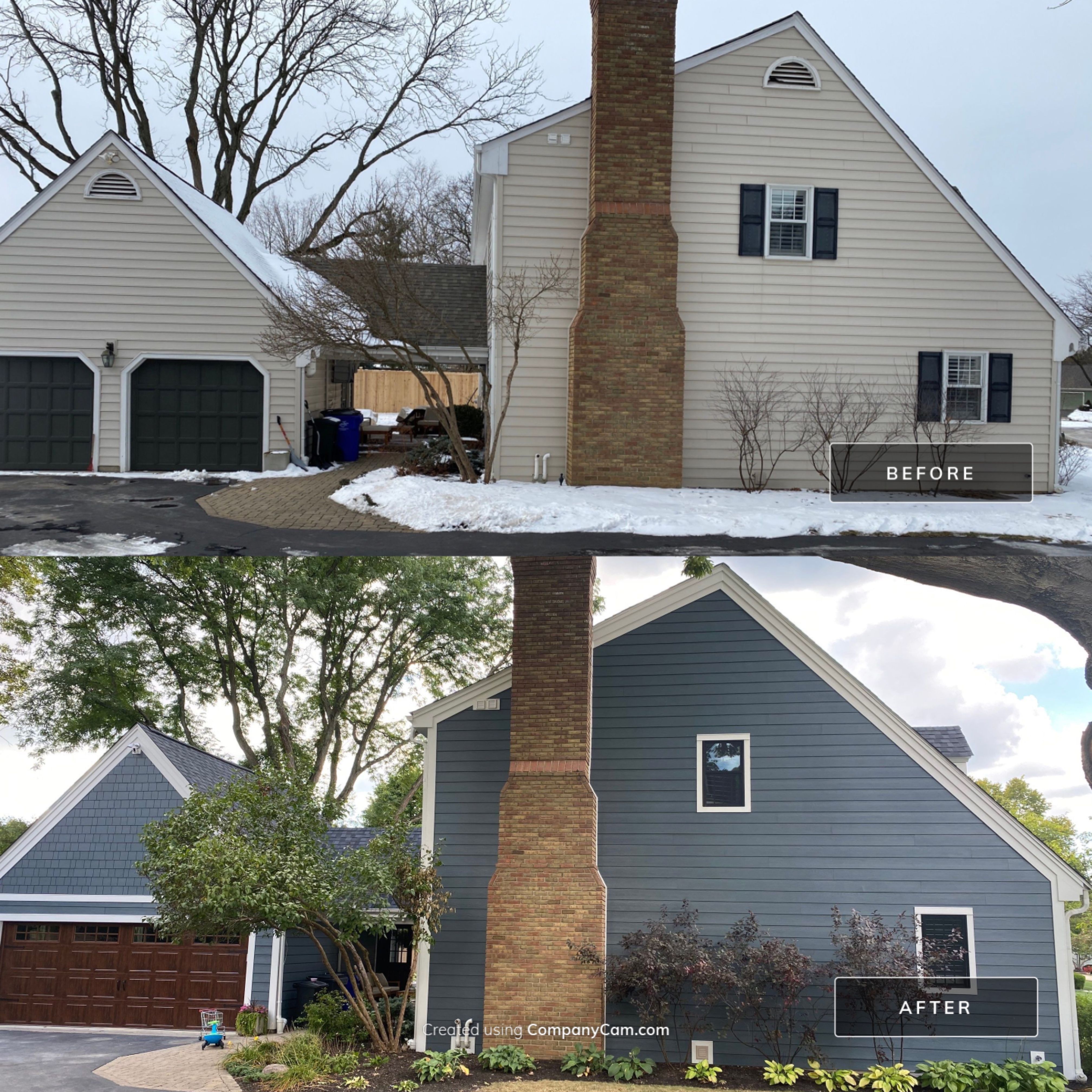 Residential Roofing Installation using James Hardie Fiber Cement Lap Siding and Certainteed Landmark Pro Shingles by Best Exteriors Inc