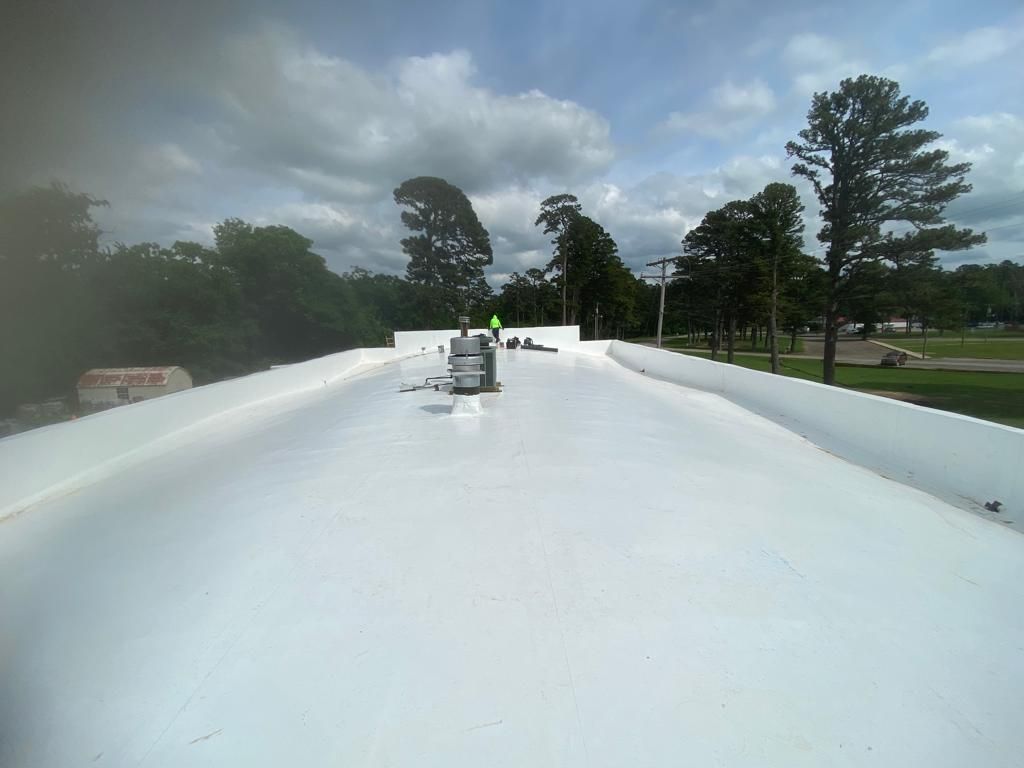 Choctaw Nation Healthcare Center - White Building by Hostetler Roofing