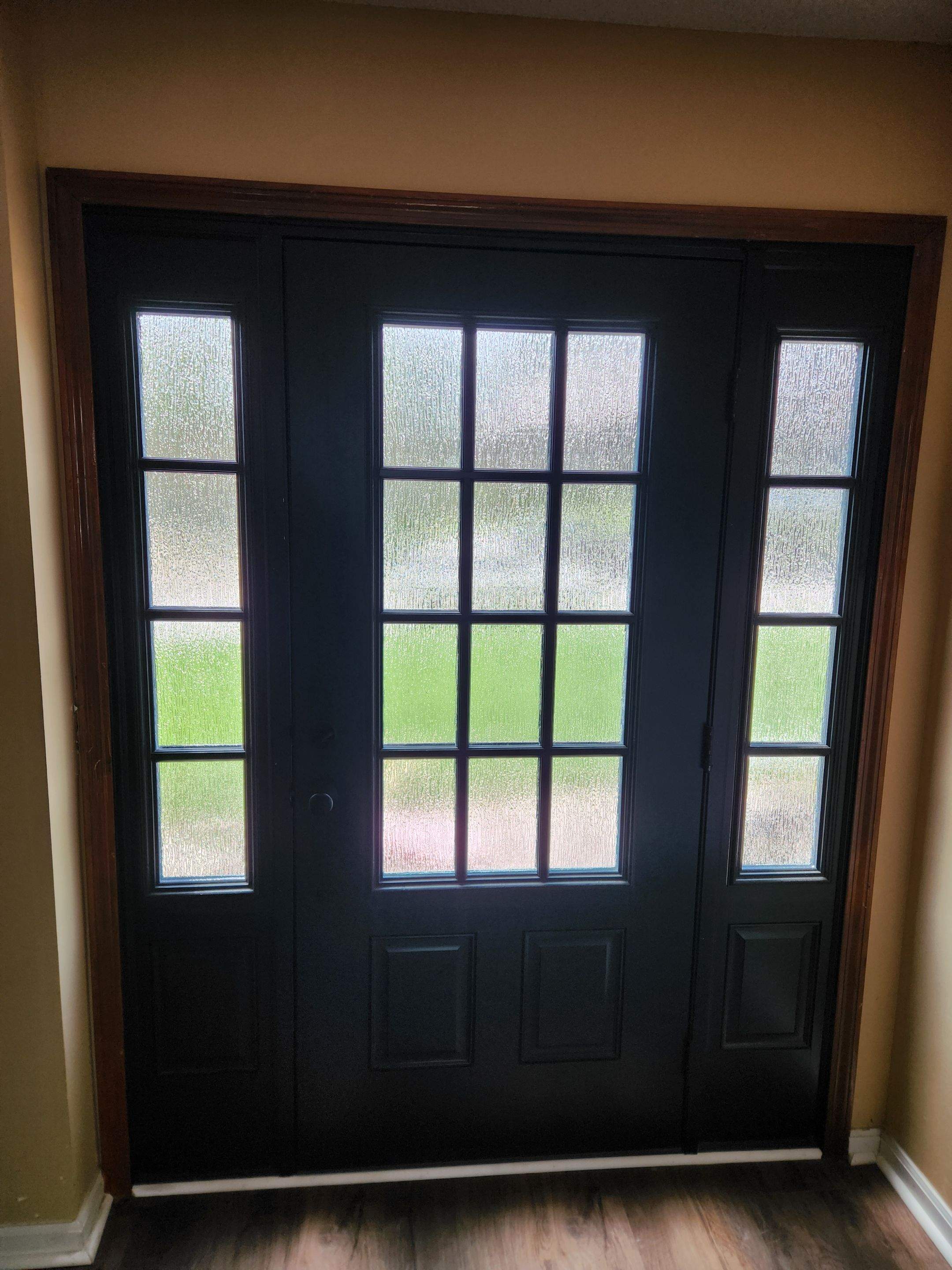 All New Craneboard D7 siding and New prefinished front door   by EEC  Windows, Siding & Roofing 