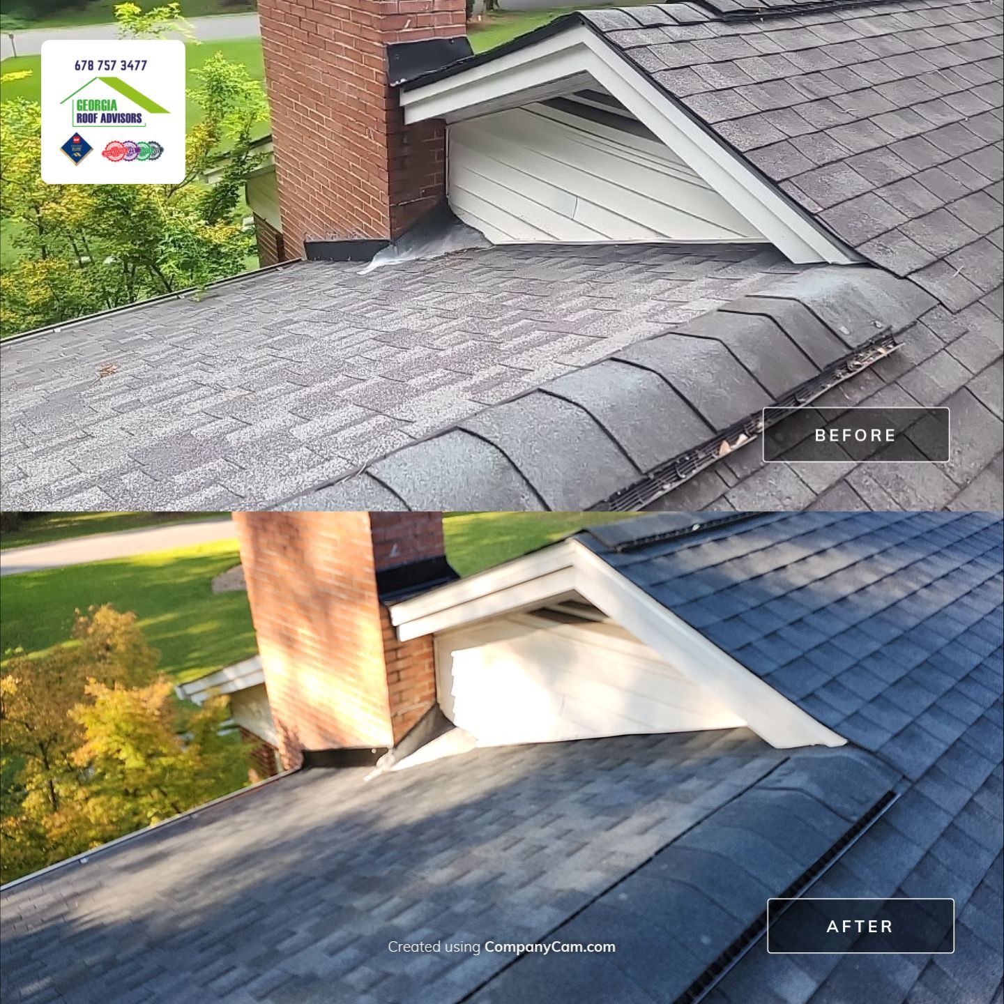 Roof Replacement and Pipe Boot Repair by Georgia Roof Advisors
