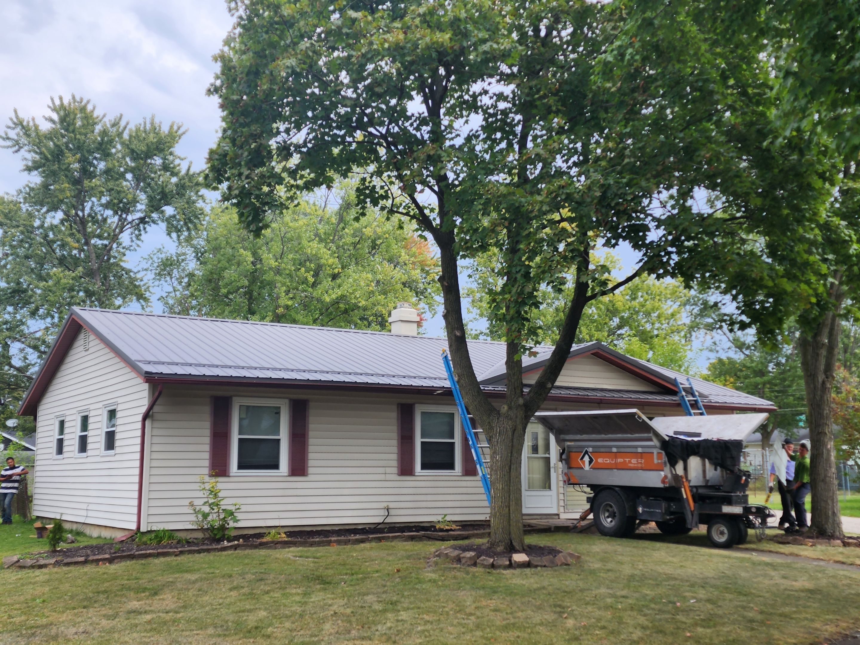 Residential Exposed Fastener Metal Roof Installation – Fort Wayne, IN by 4Ever Metal Roofing