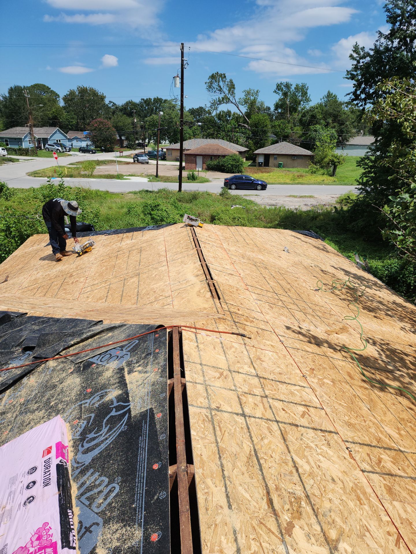 Residential Roofing Installation using Owen's Corning Duration (Lifetime) Shingles by Roof Repair Company