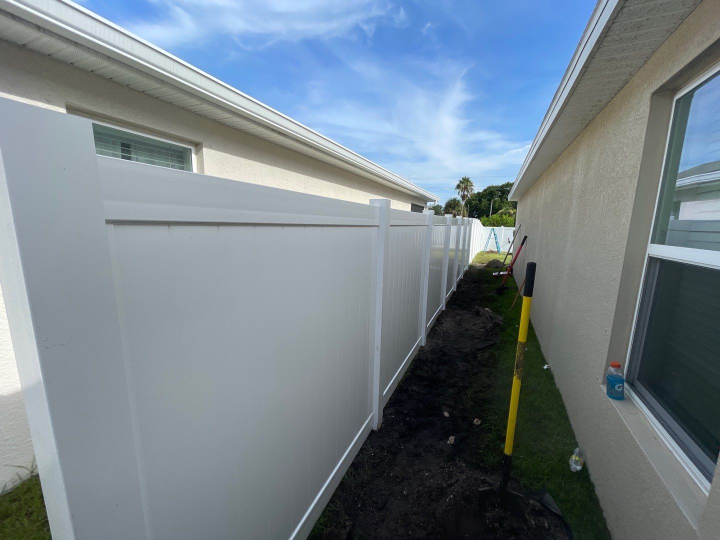 Vinyl Fence Installation using 6ft White Vinyl Picket Fence by Asap fence and gates, LLC