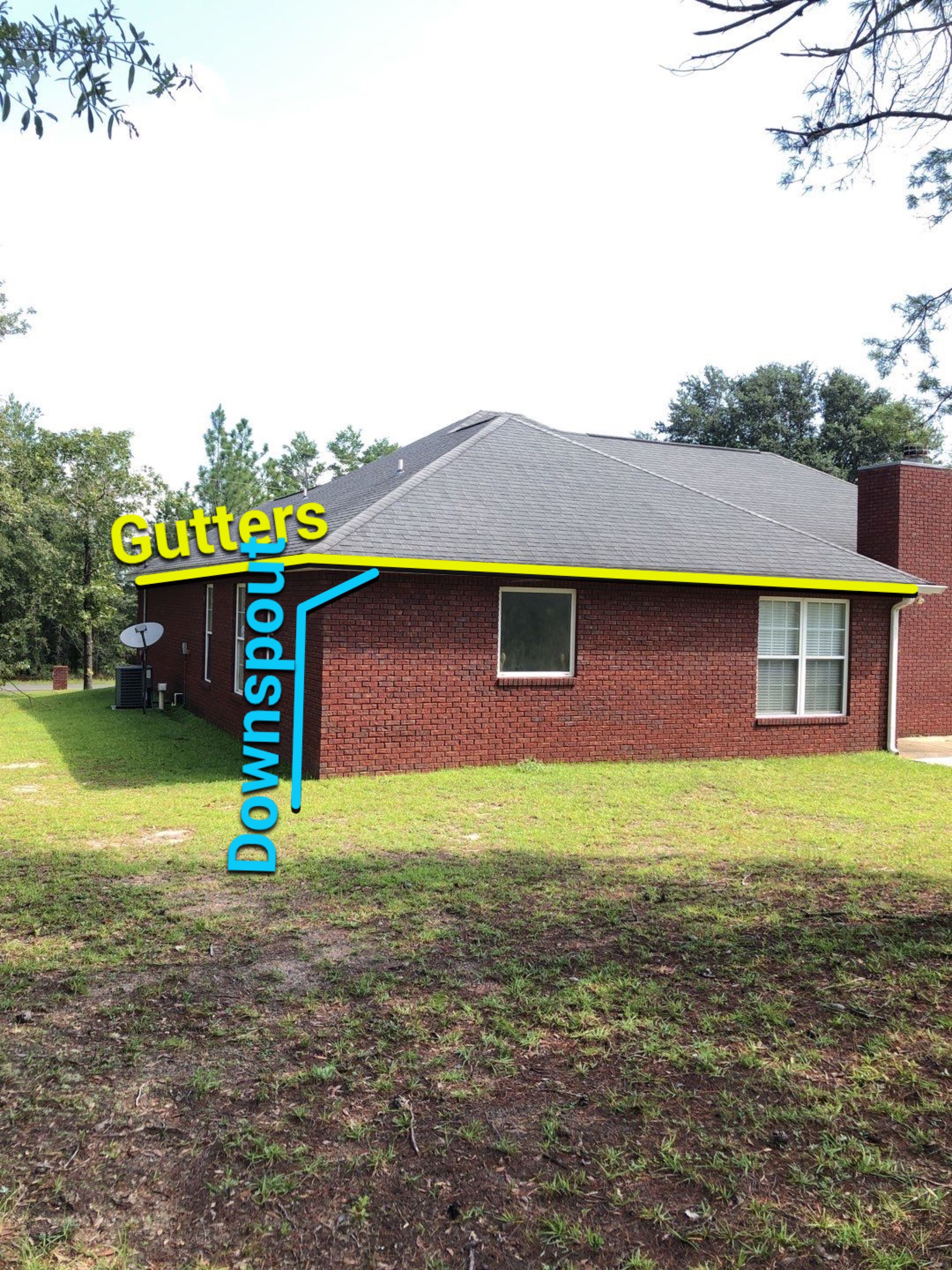 Gutter Installation using White K-Style Seamless Gutters by Gutter Professors