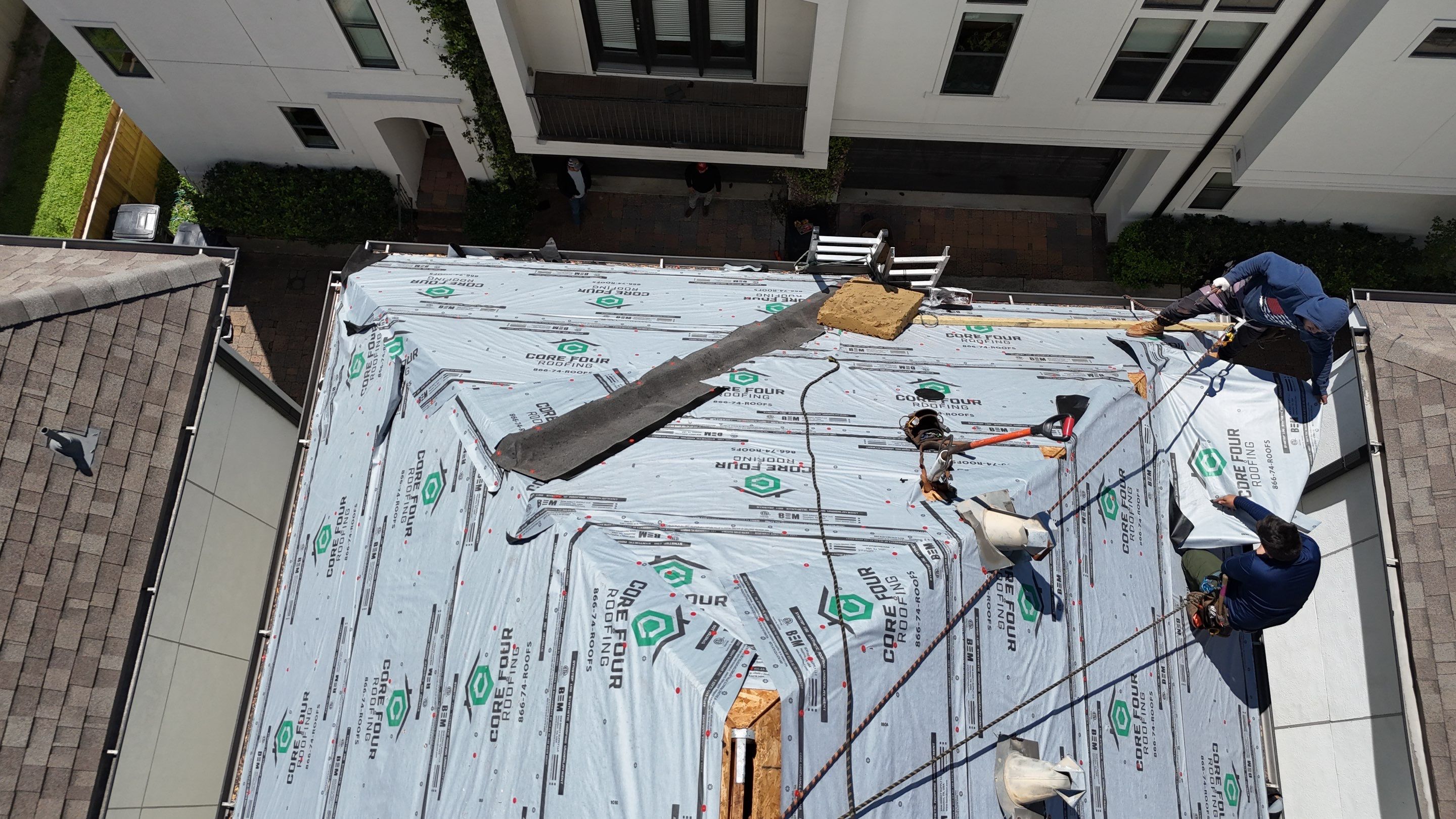 Roof Replacement using IKO Nordic in the Heights! by Core Four Roofing