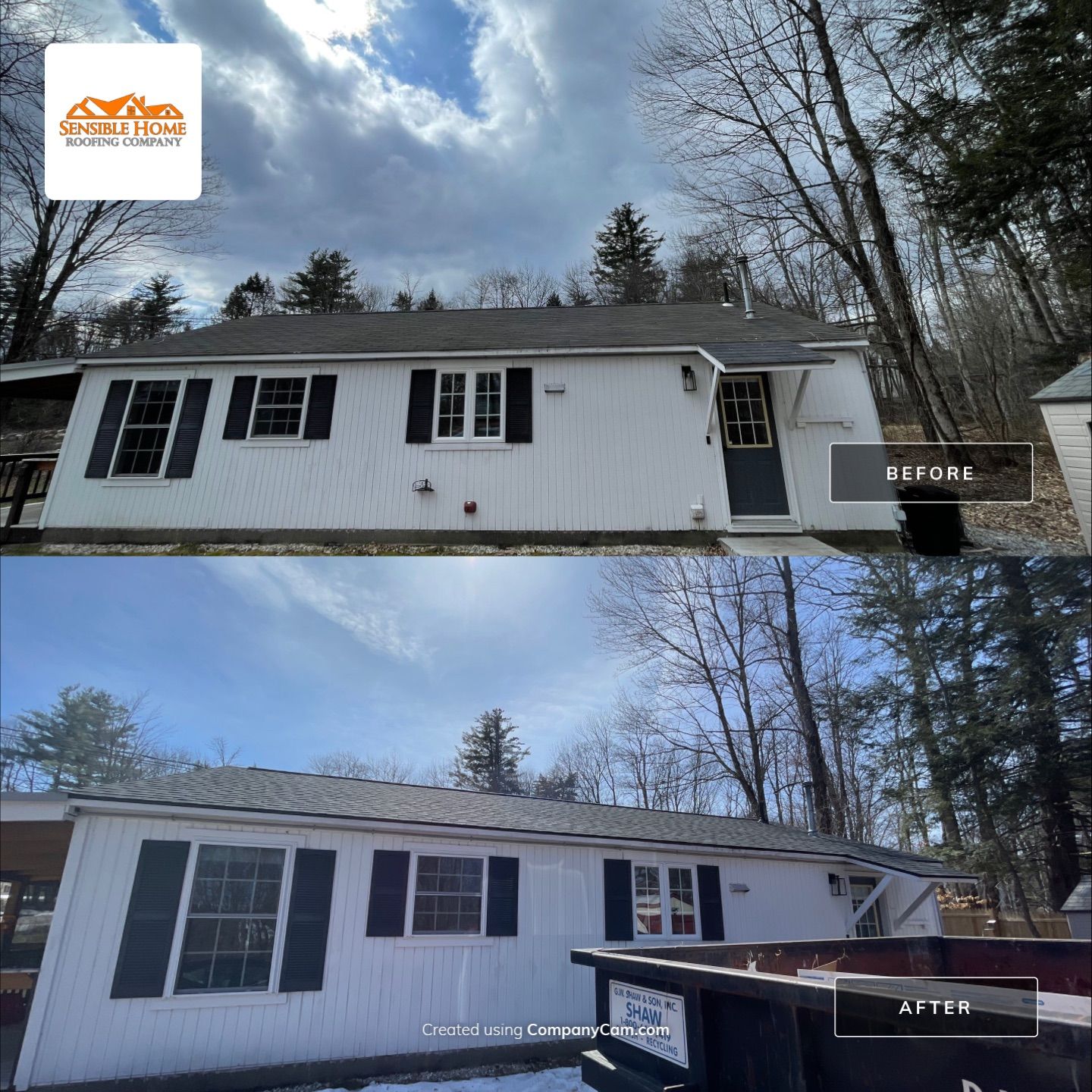 Roof Replacement with Complimentary Eave Repair by Sensible Home Solutions