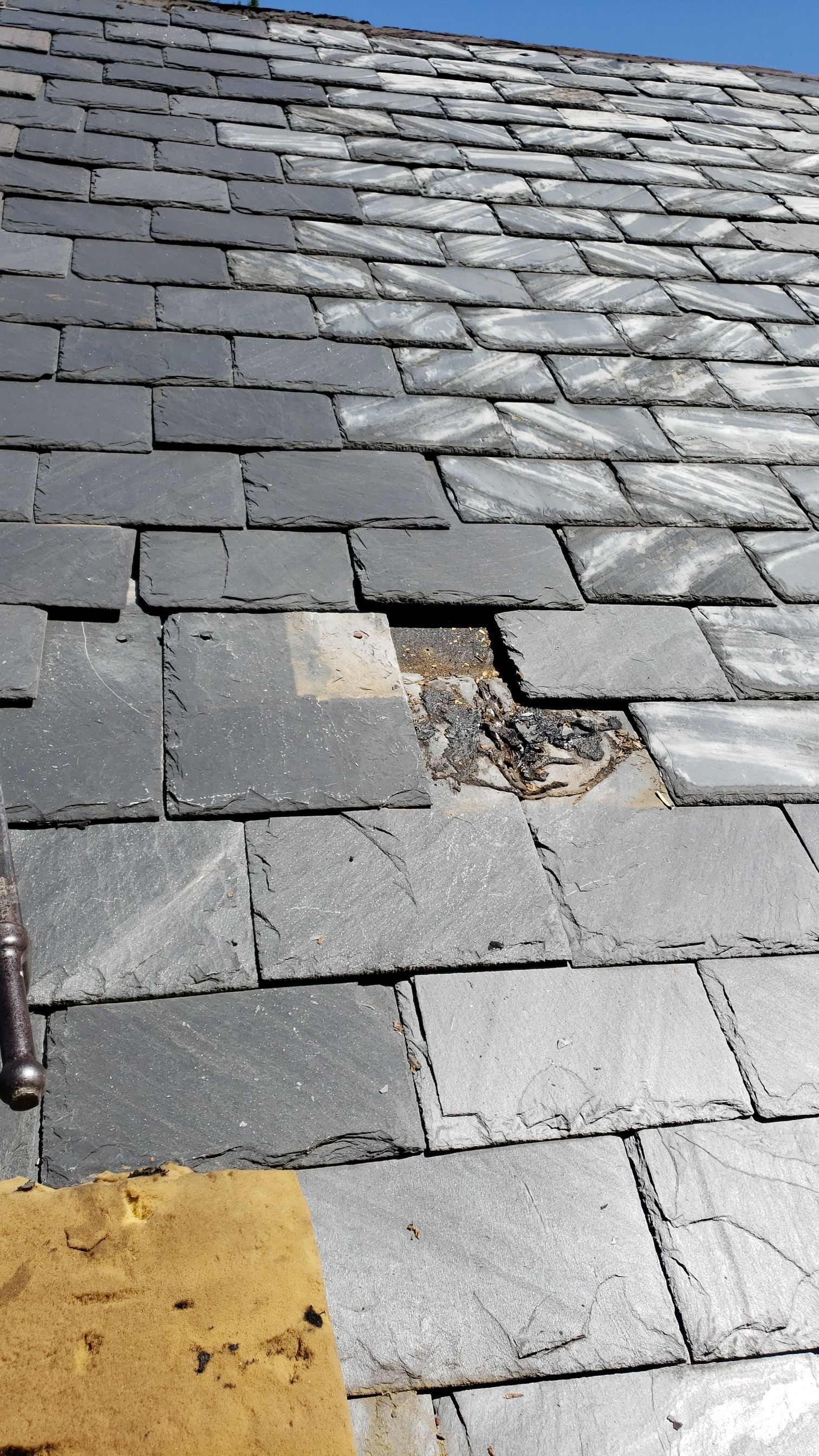 Slate repair in Guilford by Roof Right Inc