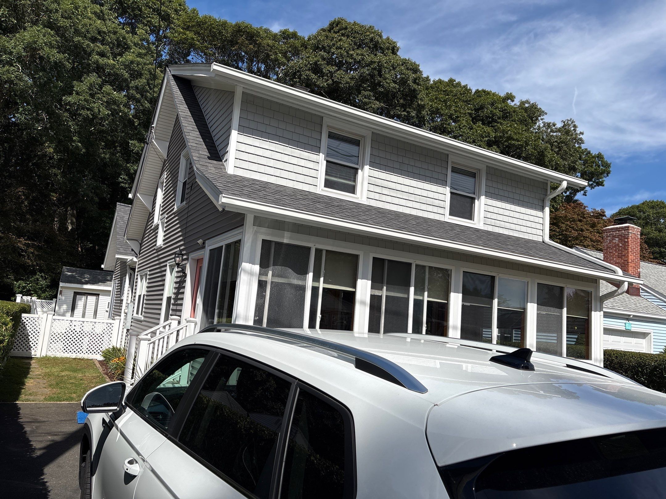 Siding using Cert. Monogram D/4 x 12'6" clapboard, Granite Gray by DiGiorgi Roofing and Siding Inc