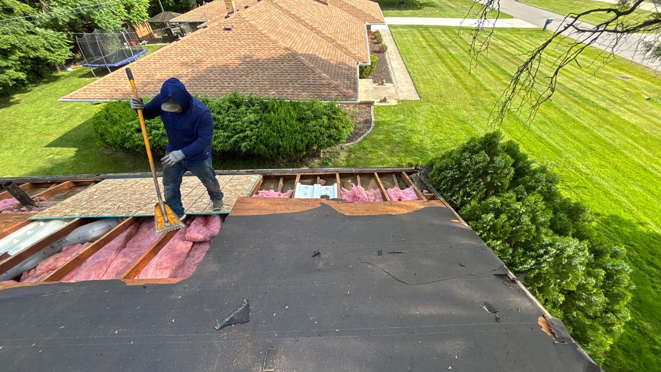 Roof Replacement using Owens Corning Estate Gray by 180 Contractors