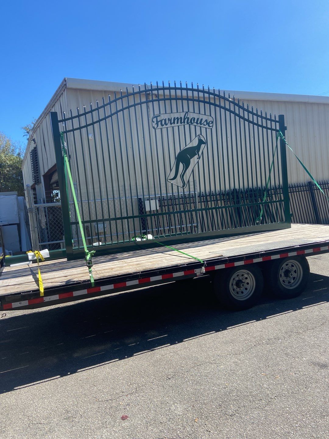 Farmhouse Estate Gate With Liftmaster Gate Operator by Asap fence and gates, LLC