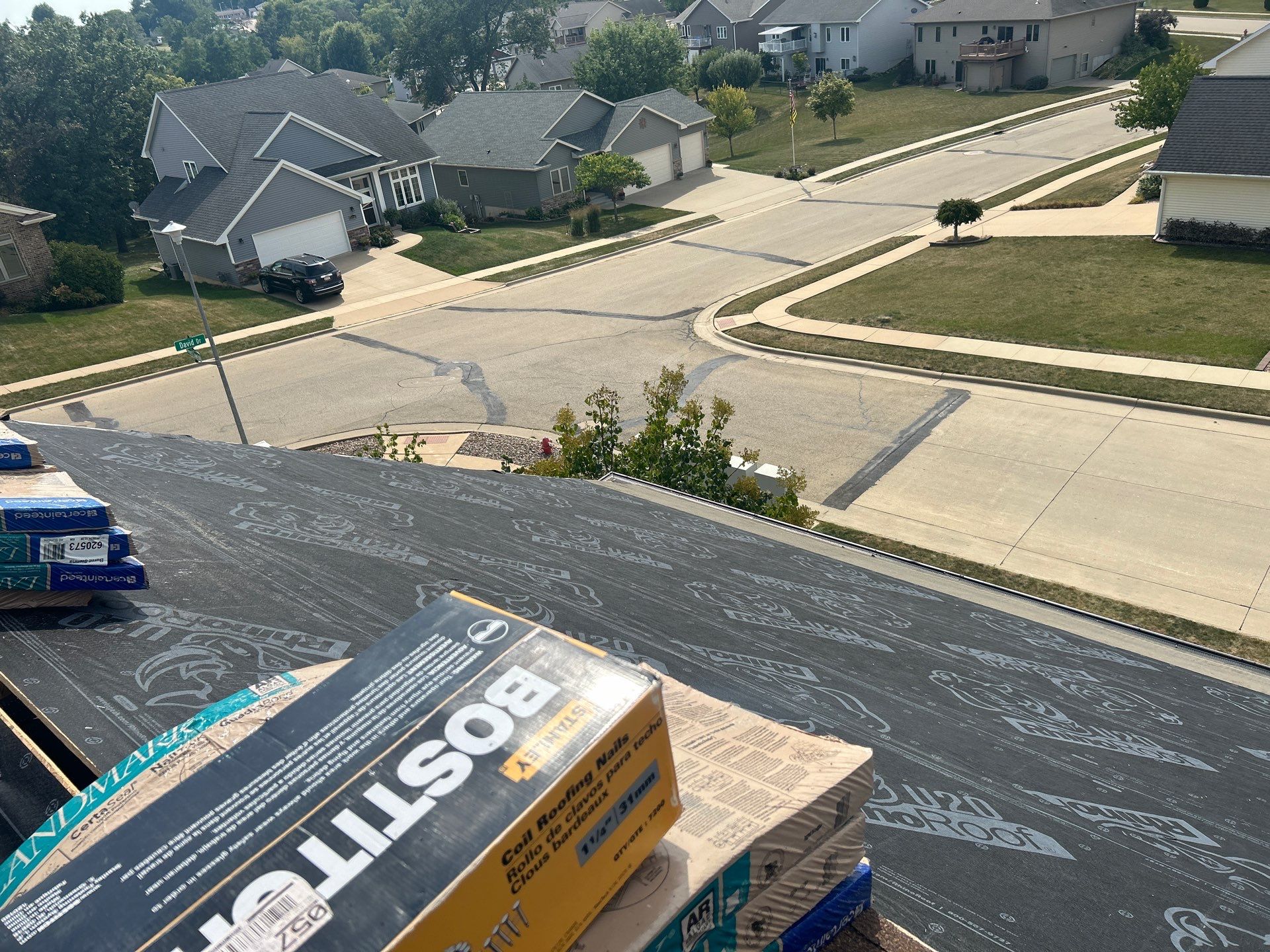 Residential Roofing Installation using CertainTeed Landmark Shingles by KRC Roofing And Siding