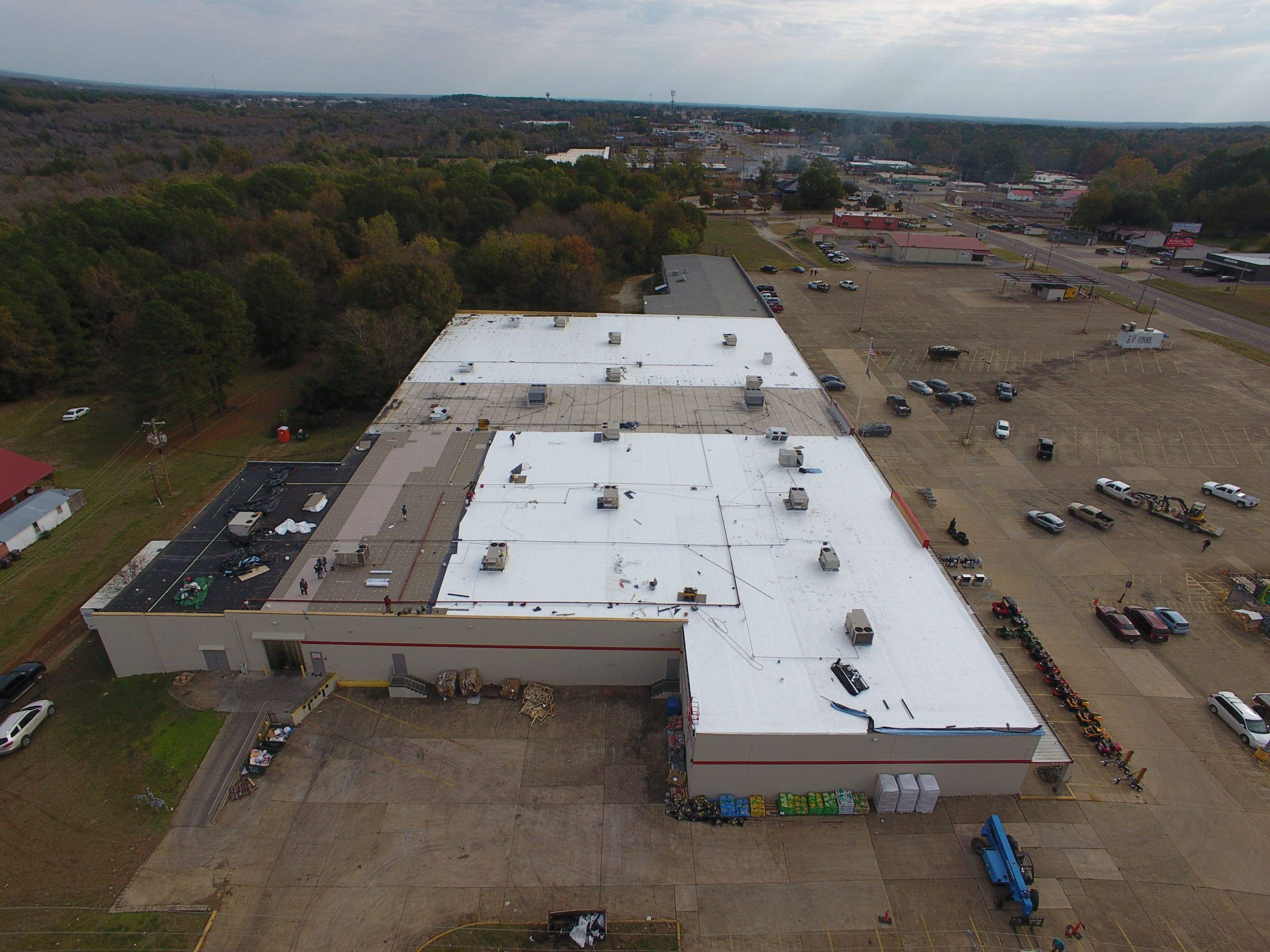 VA Clinic/Tractor Supply in Idabel, Oklahoma by Hostetler Roofing