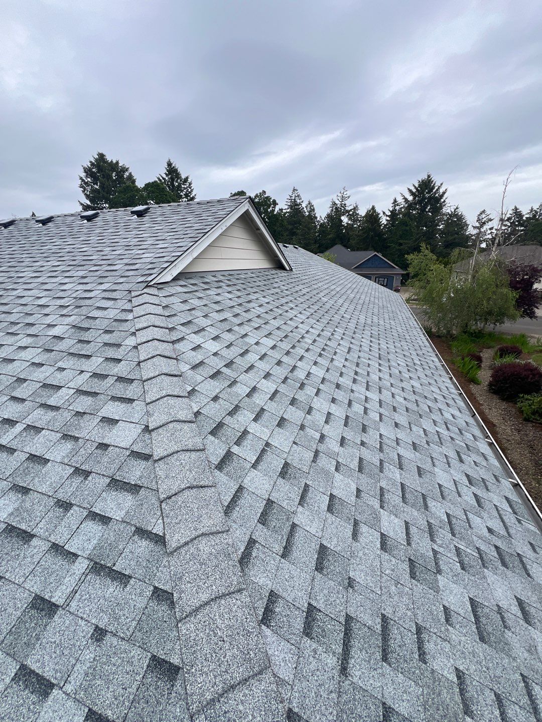 Residential Roofing Installation using IKO Cambridge (Color: Dual Grey) by Orezona Building & Roofing Company, Inc.