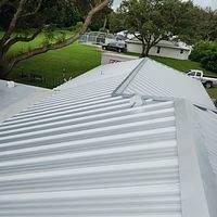 24ga 1.5" Mechanical Seam Mill Finish  by Total Roofing System The Metal Roof Experts