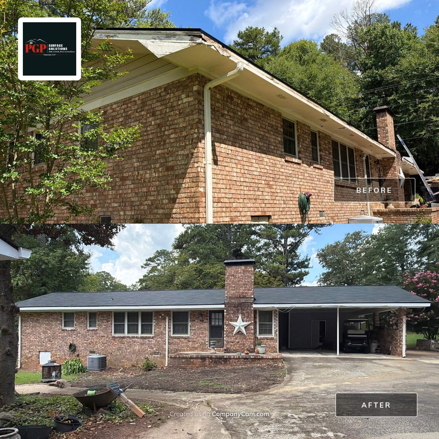 Wood Rot Replacement and Exterior Painting in Covington by PGP Surface Solutions, LLC