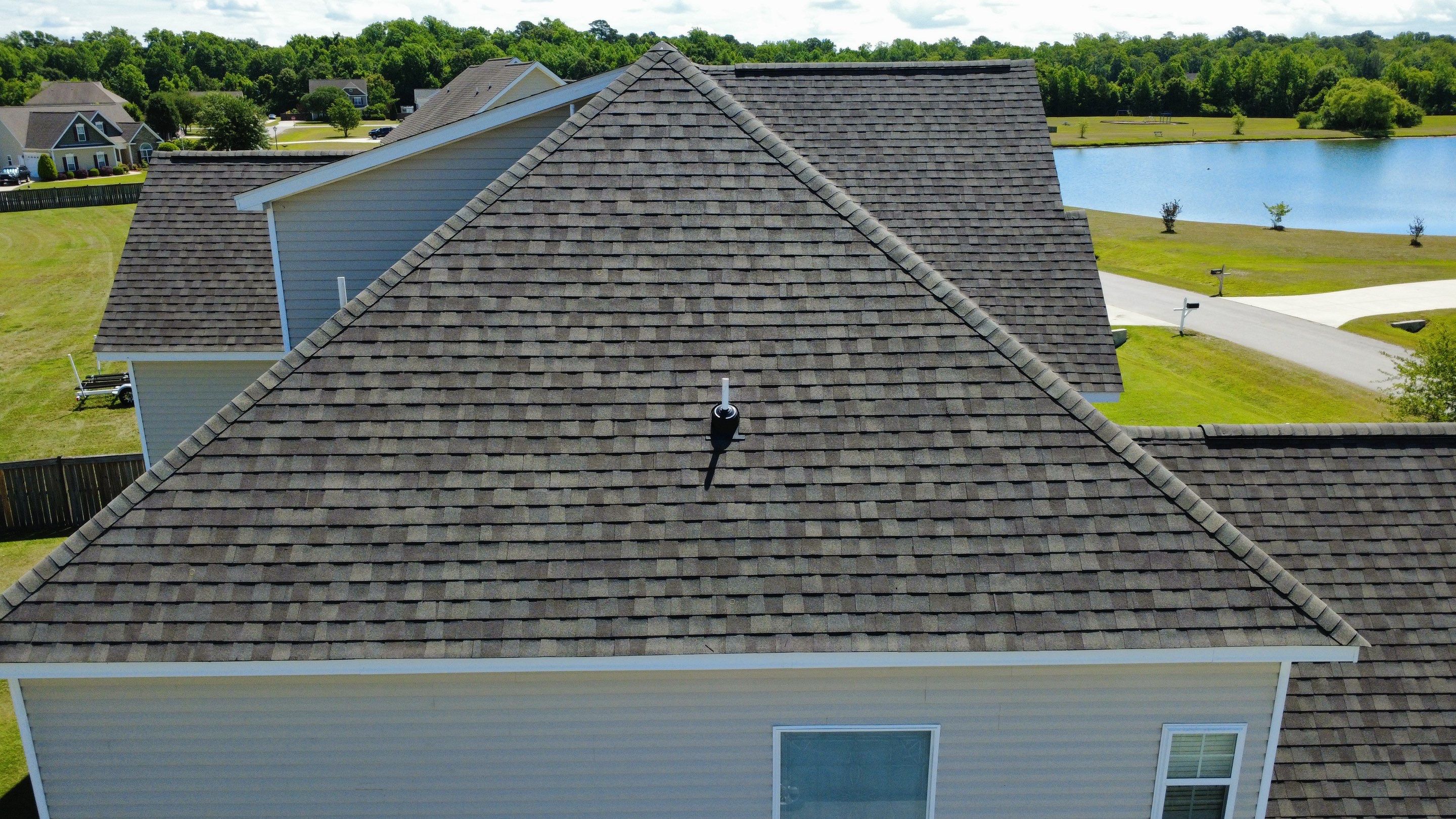 Roof Replacement in Jacksonville, NC using Landmark Weathered Wood by RGR Construction and Roofing, LLC