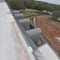 .032 Aluminum 1.5" Mechanical Seam Slate Gray  by Total Roofing System The Metal Roof Experts
