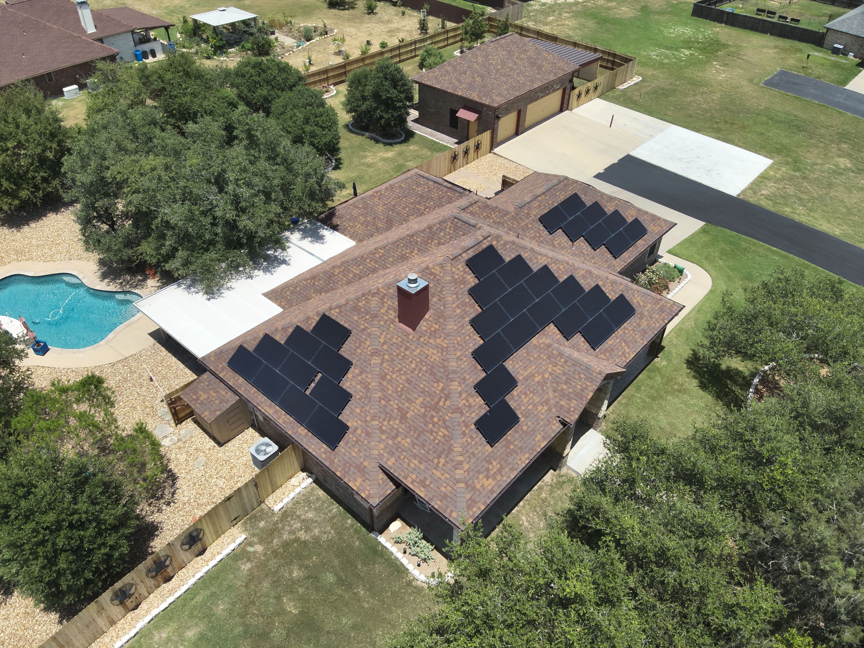 Residential Roof Replacement with Owens Corning - Duration - Sedona Canyon by Action Exteriors Austin