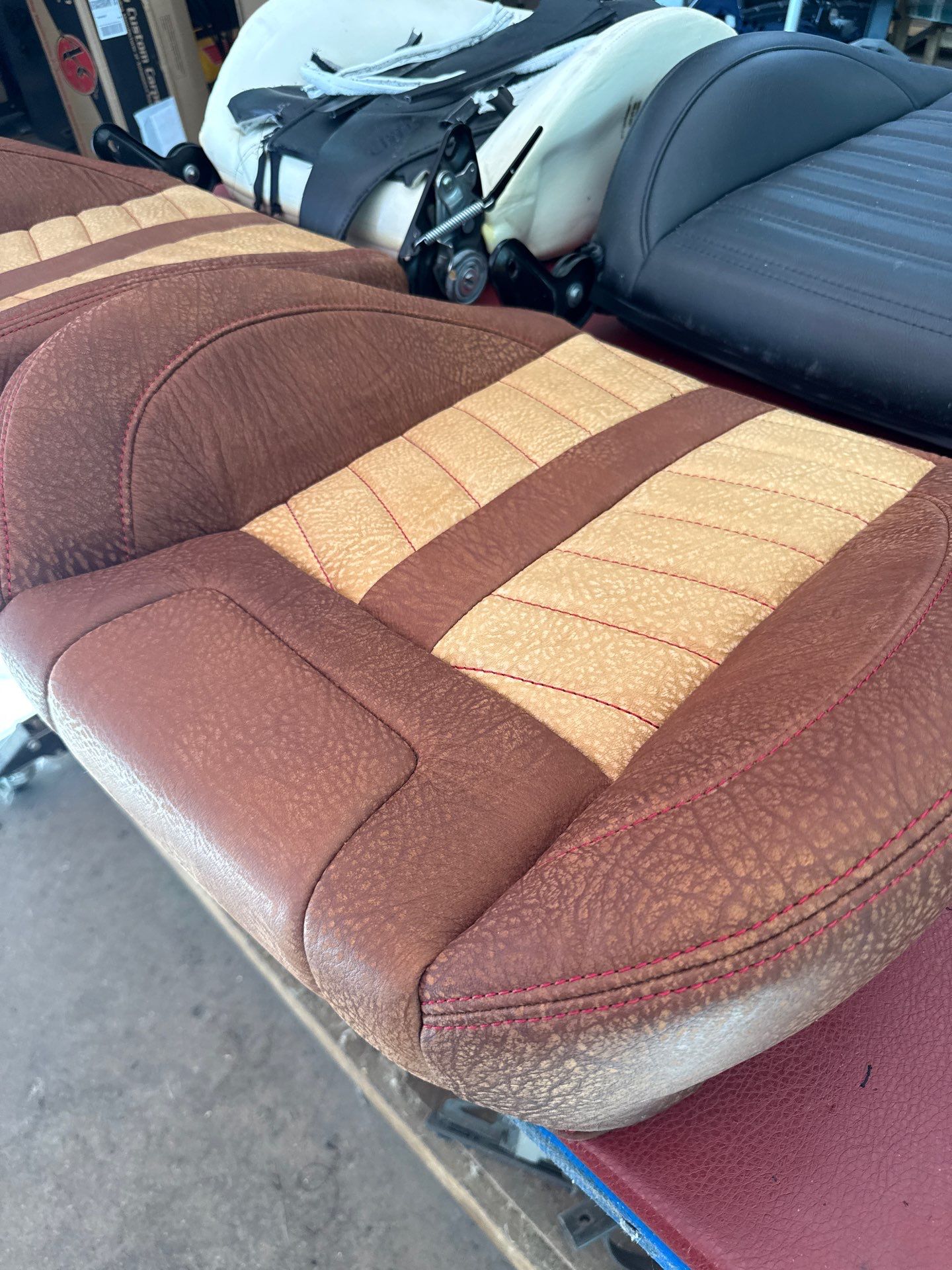 1963 Nova SS Custom Leather Interior  by Rocky Mountain Upholstery Co