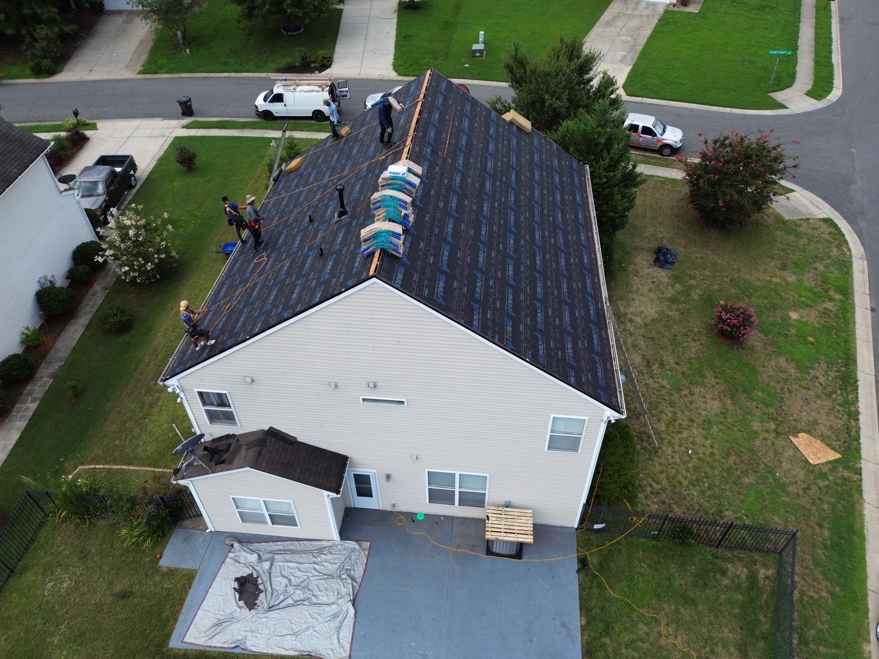 Roof and gutters replacement by hail and wind damage by Just Brilliant Restoration JBR