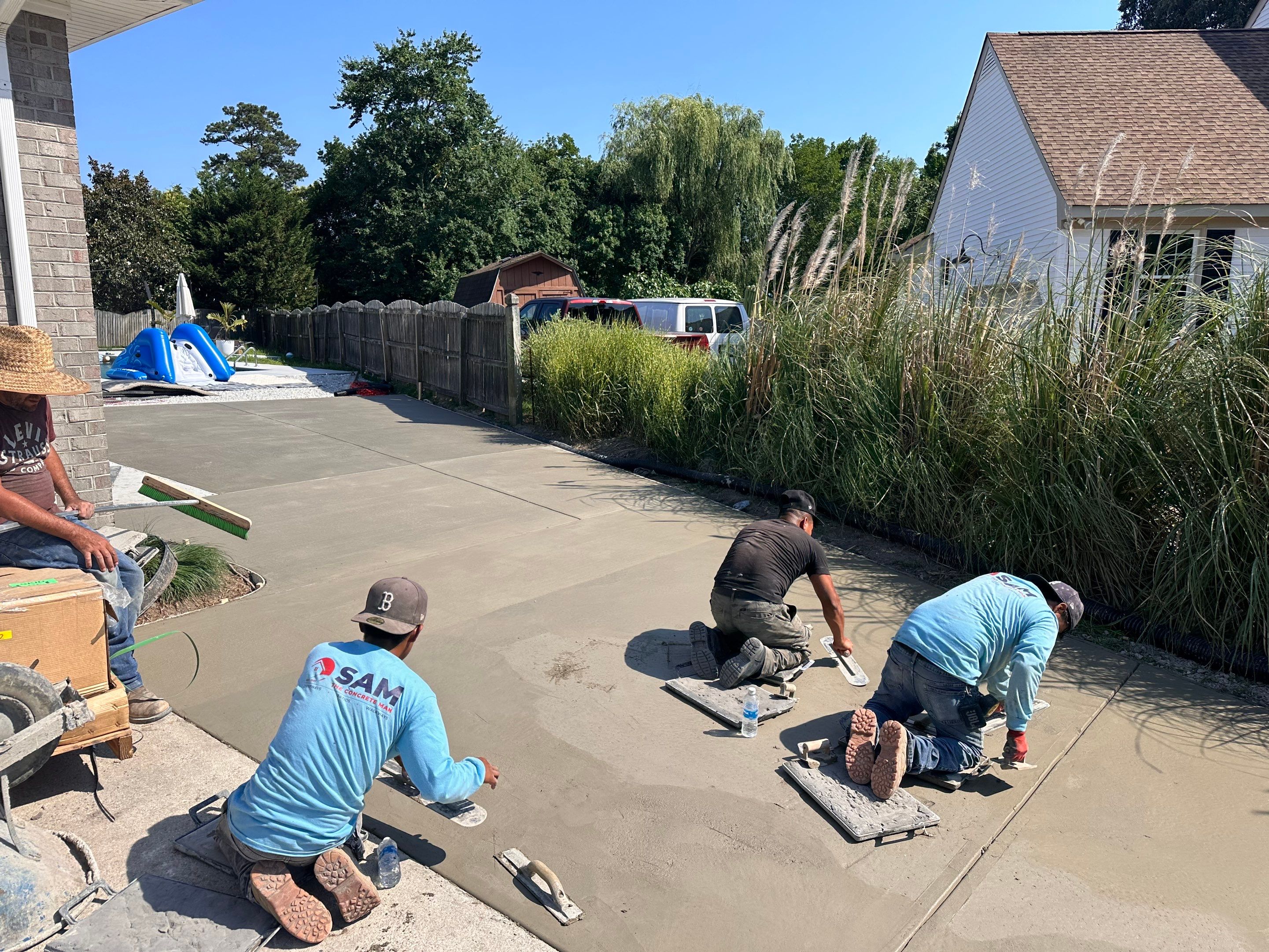 Project in Virginia Beach by Sam The Concrete Man Virginia Beach