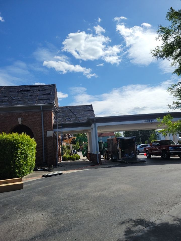 Commercial Roofing Installation using High Grade Asphalt Shingles by Carolina Trophy Roofs