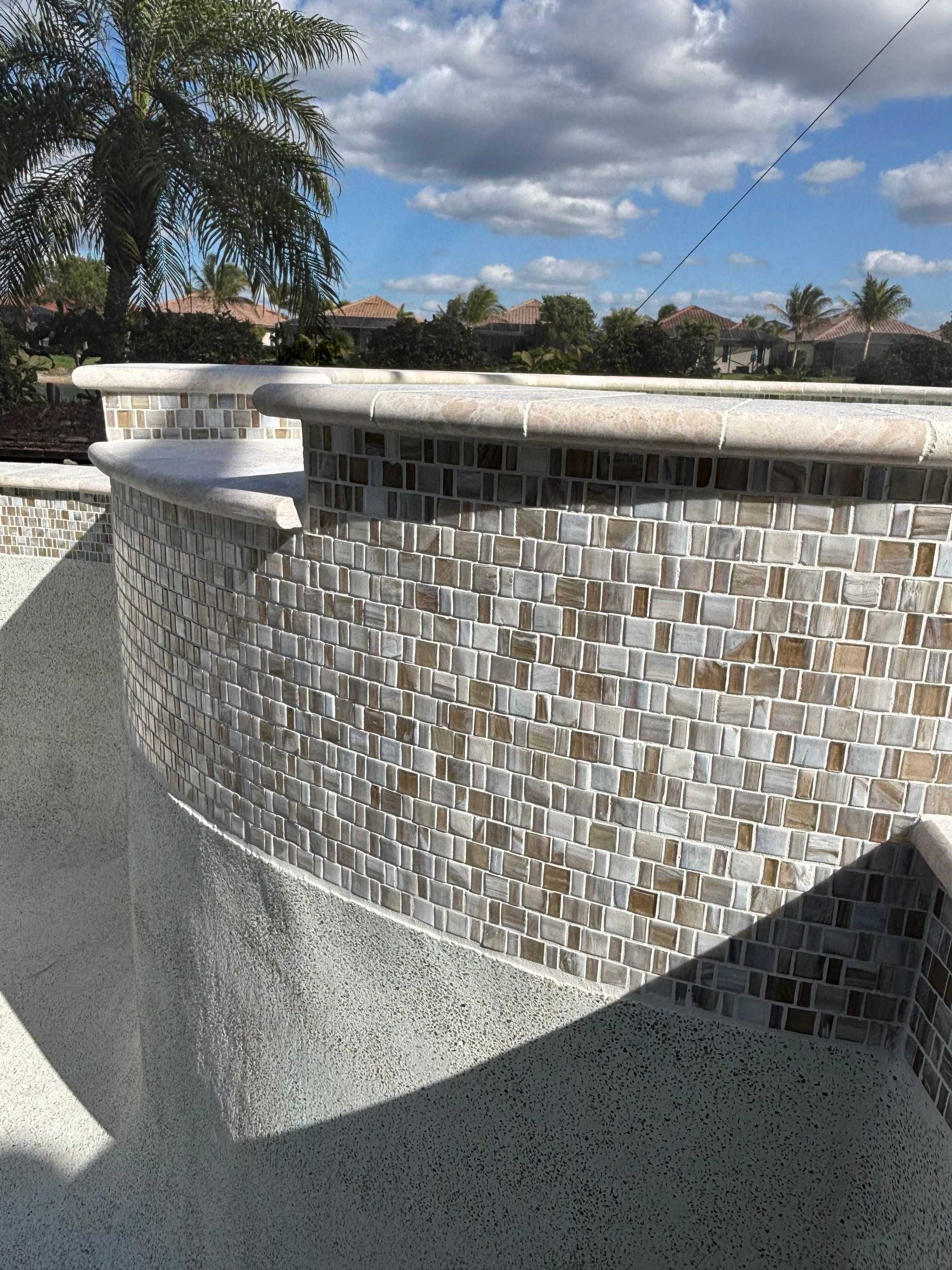 Pool Deck Renovation | Pool Coping | Waterline Tile | Bonita National Golf & Country Club` by Old Town Pavers Llc