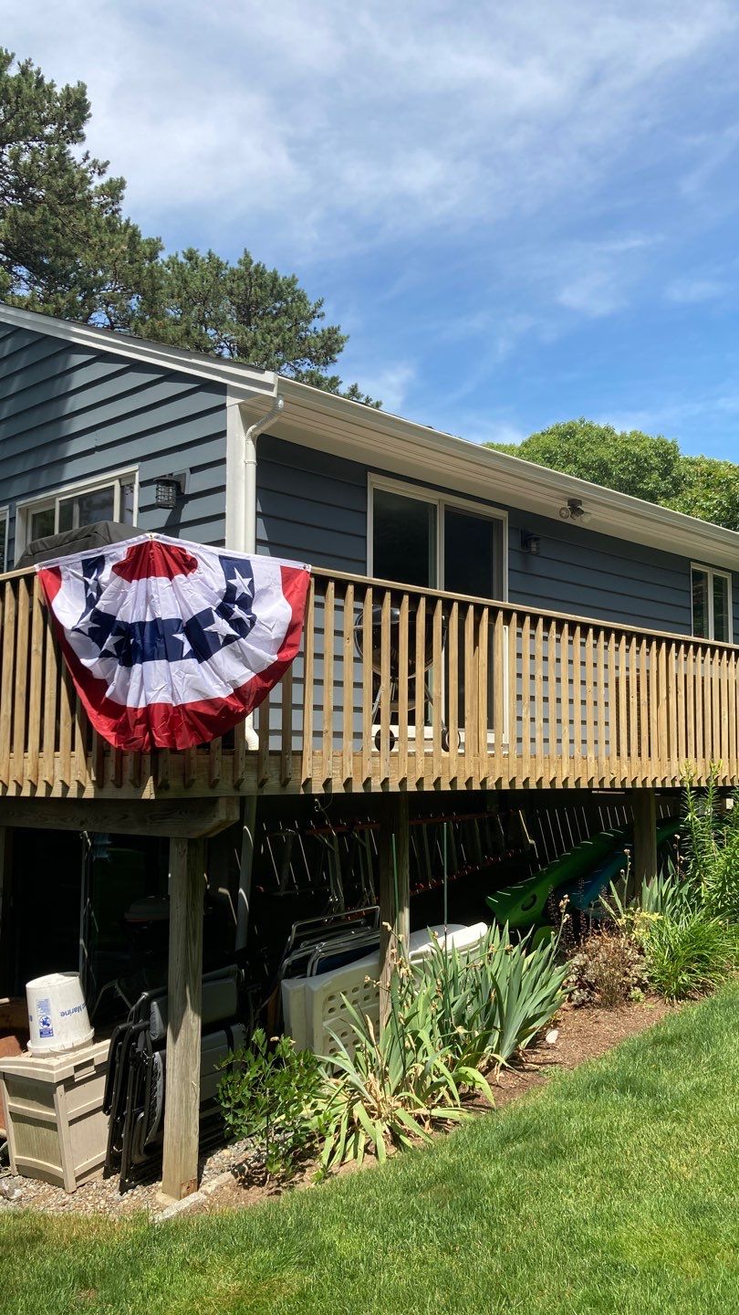 N. Falmouth, MA Gutter Installation using Duo Pro Dual Screen Hanging System by Gutter Pro Enterprises