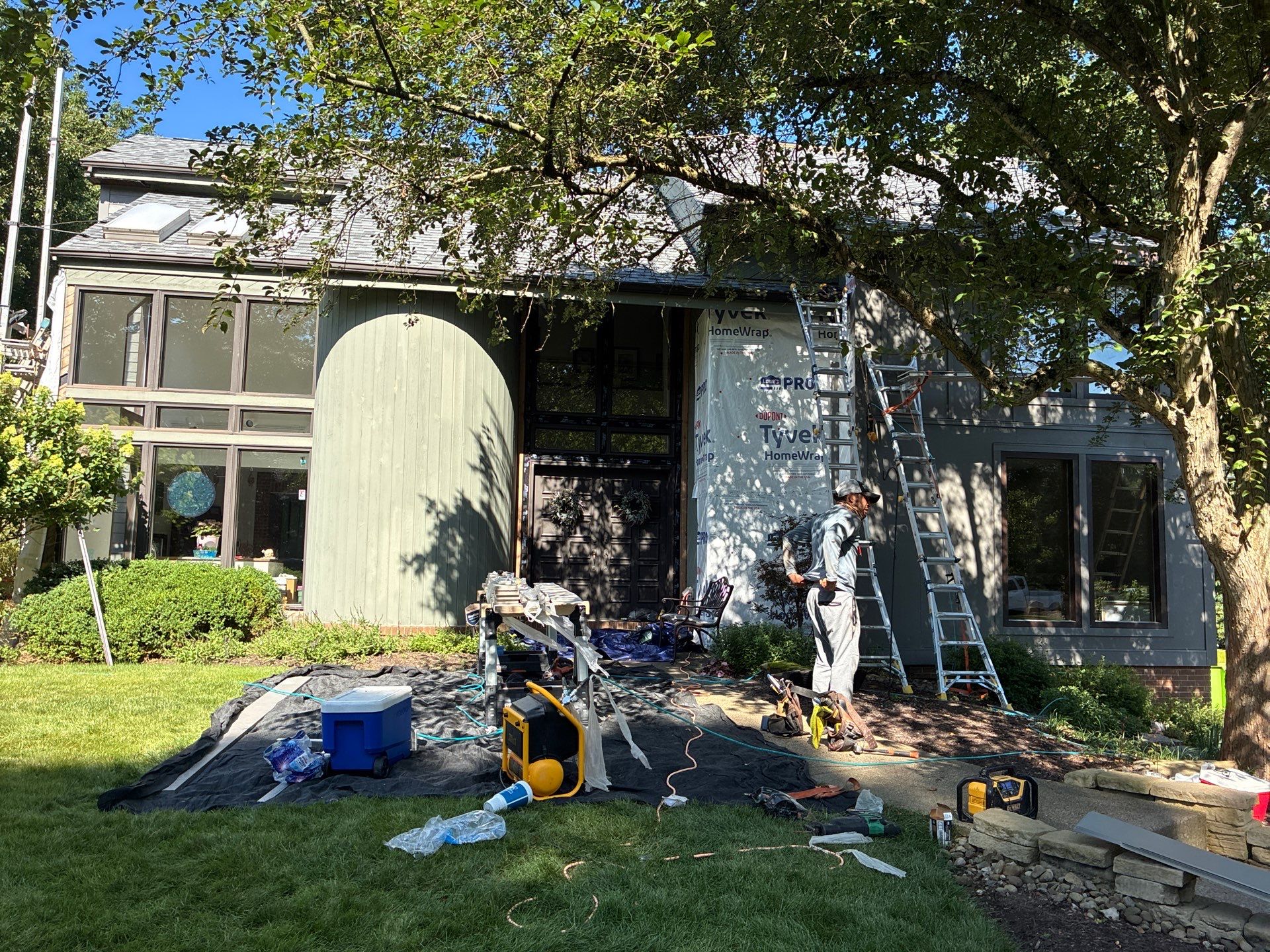 James Hardie Lap & Board and Batten in Aged Pewter at Allison Park by Ideal Siding Pittsburgh