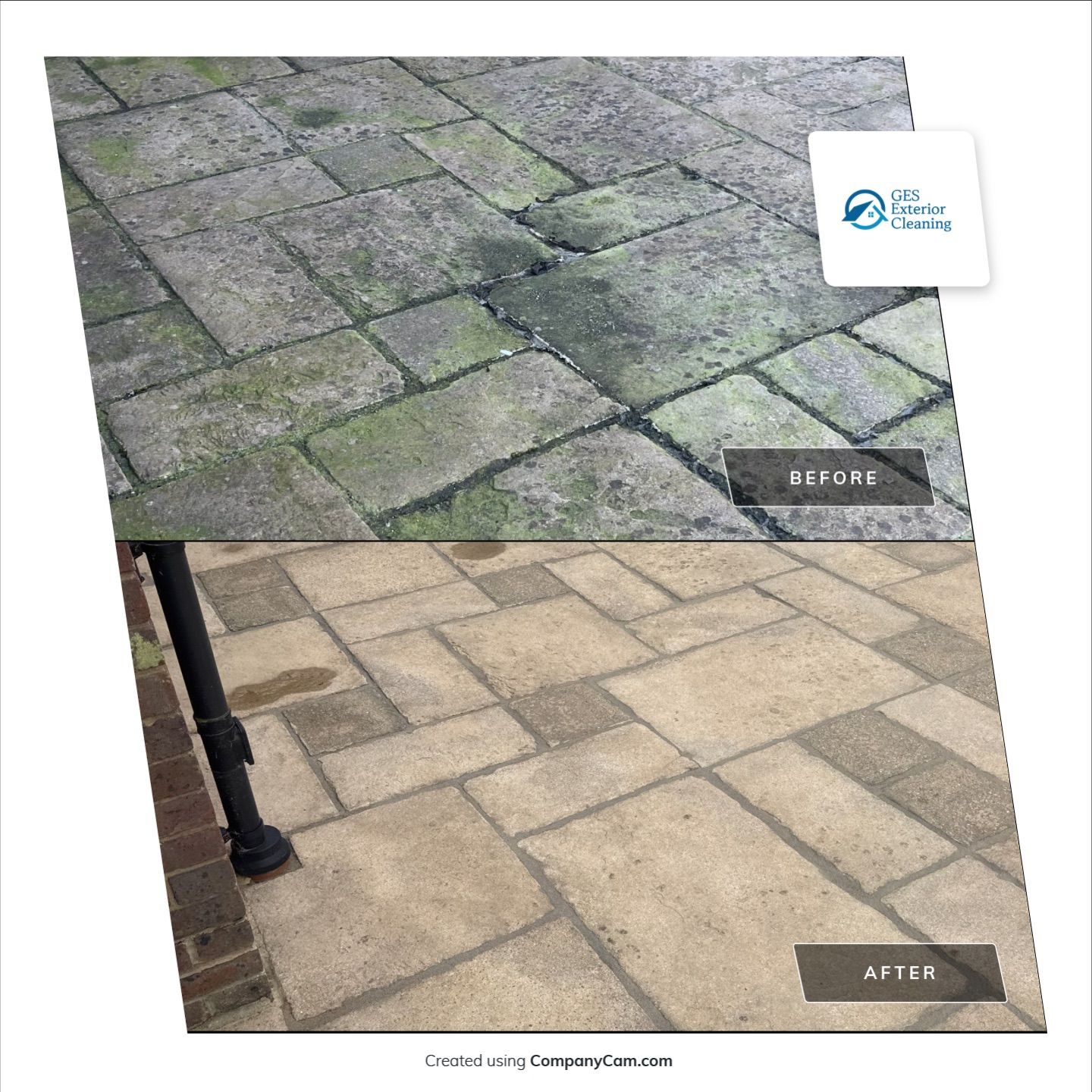 Roof Clean - Patio Clean using 18inch Whirlaway FSC by Ges Exterior Cleaning ltd