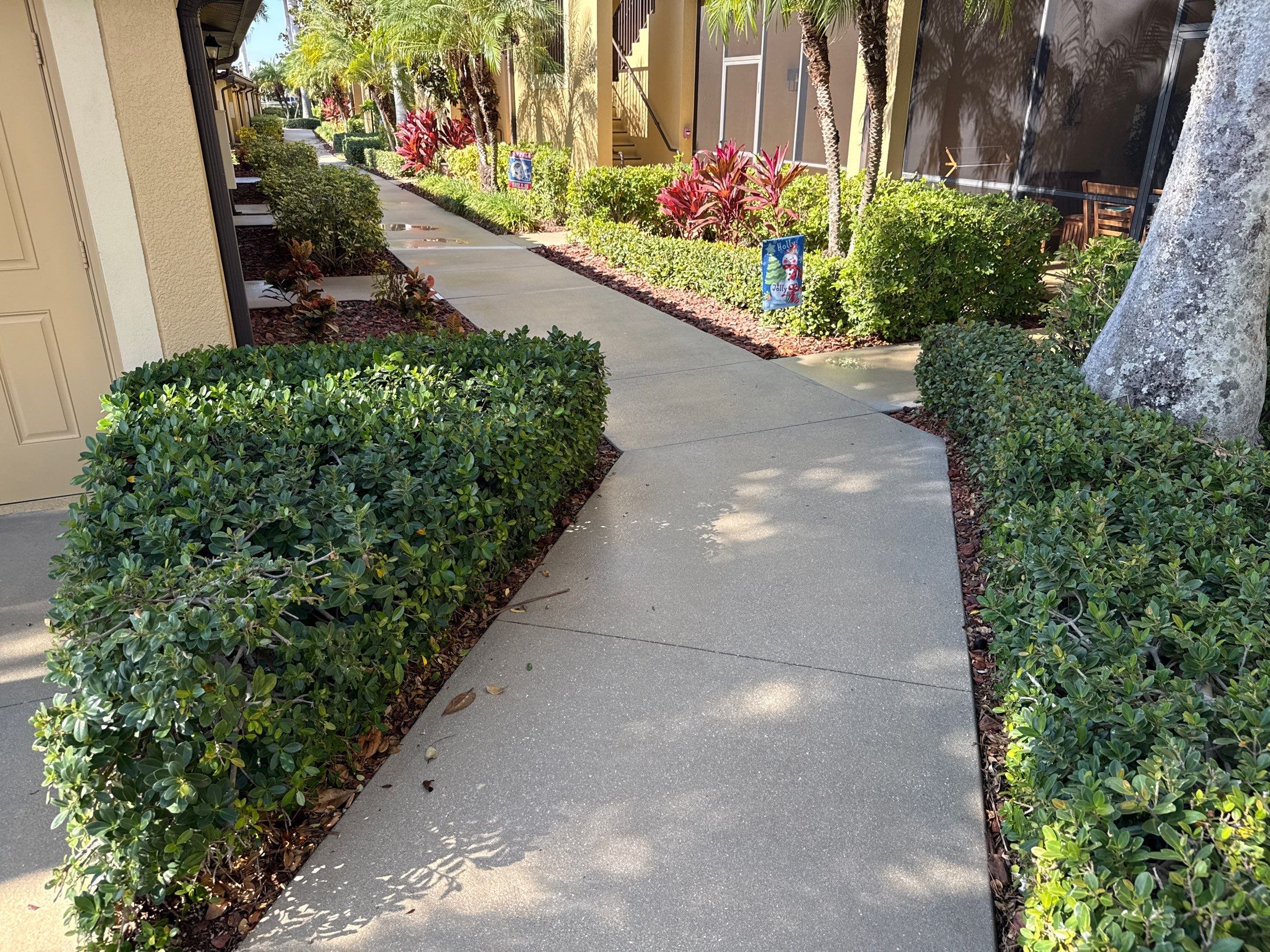HOA Condo Concrete Driveway & Sidewalk Cleaning – River Strand Community, Bradenton, FL by Sunshine AquaWash