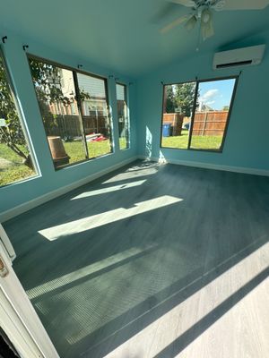 Seamless Floor Upgrade & Critical Water Damage Repair: Complete Patio Door Fix
