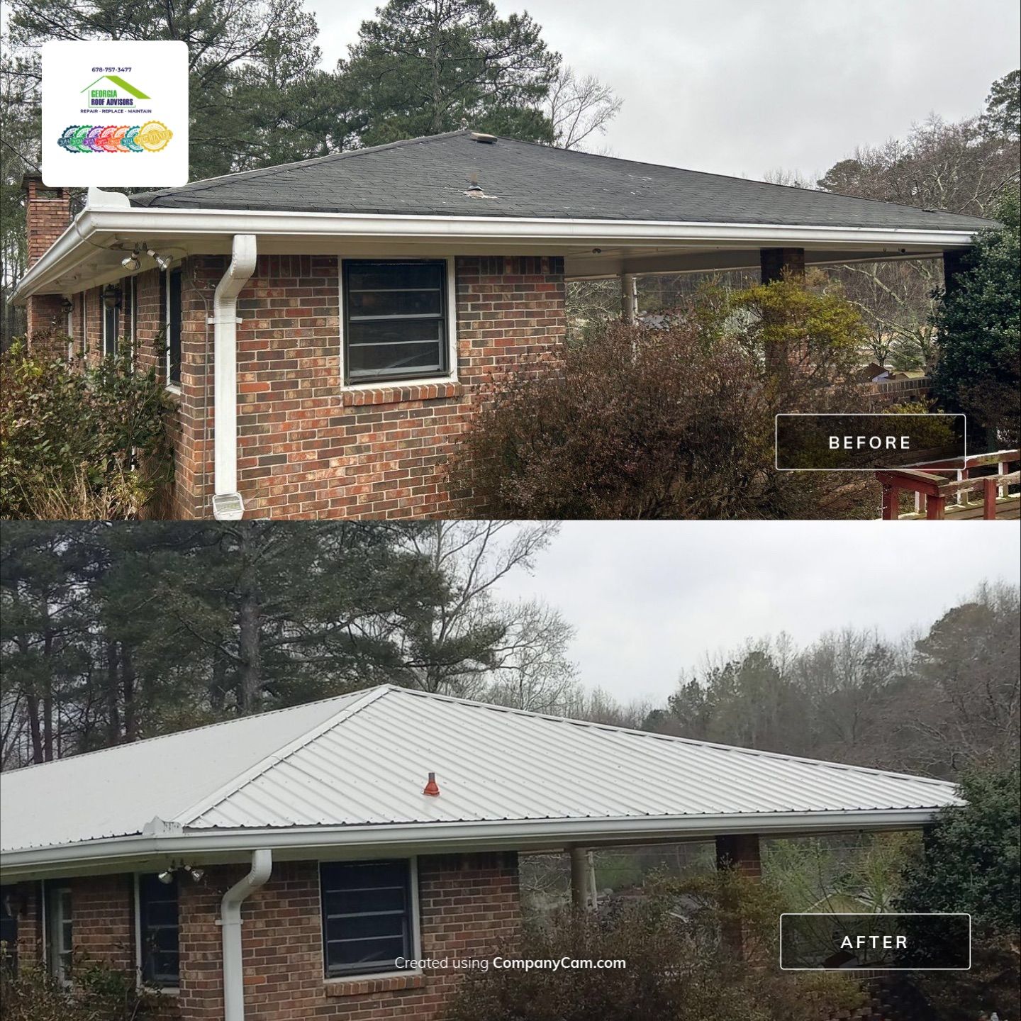 Bold Switch: From Shingles to Metal by Georgia Roof Advisors